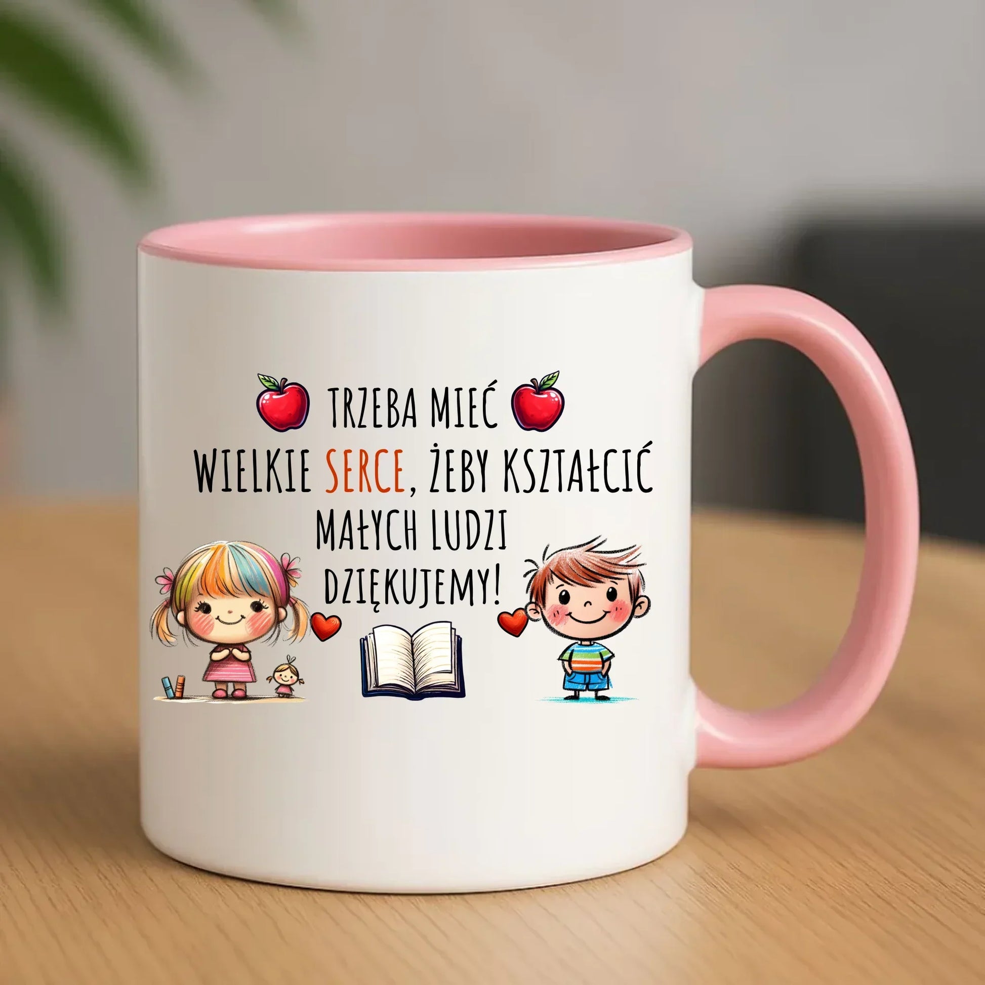 Trzeba mieć wielkie serce, żeby kształcić małych ludzi | Kubek dla nauczyciela N70 - StoryCups.pl