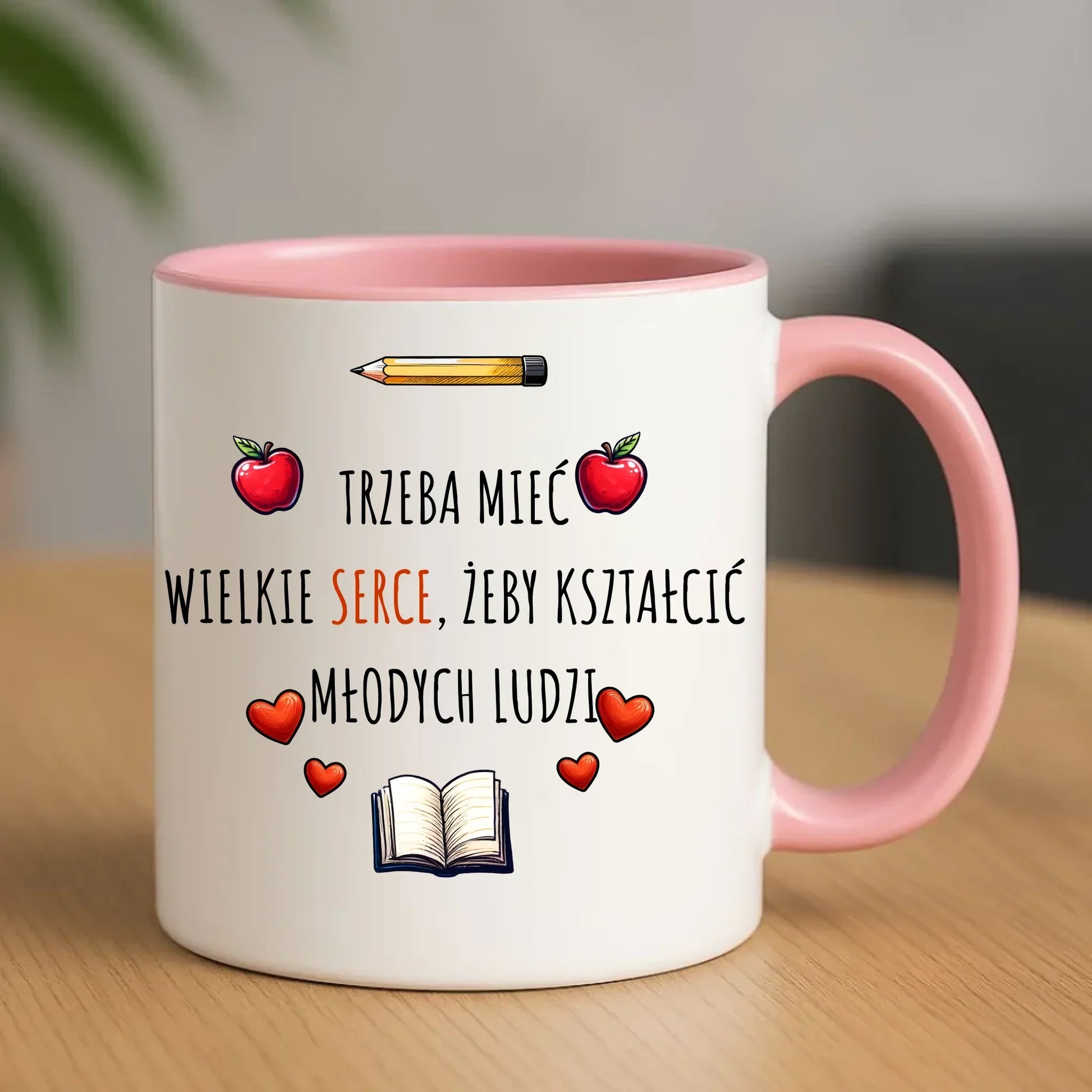 Trzeba mieć wielkie serce, żeby kształcić młodych ludzi | Kubek dla nauczyciela N71 - StoryCups.pl