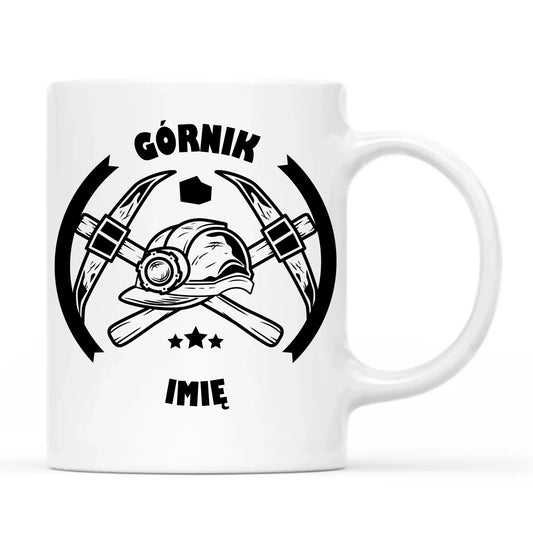 Górnik imię | Personalizowany kubek dla górnika na prezent G04 - StoryCups.pl