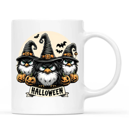 Kubek na Halloween - Upiorne sowy wiedźmy HL15 - StoryCups.pl