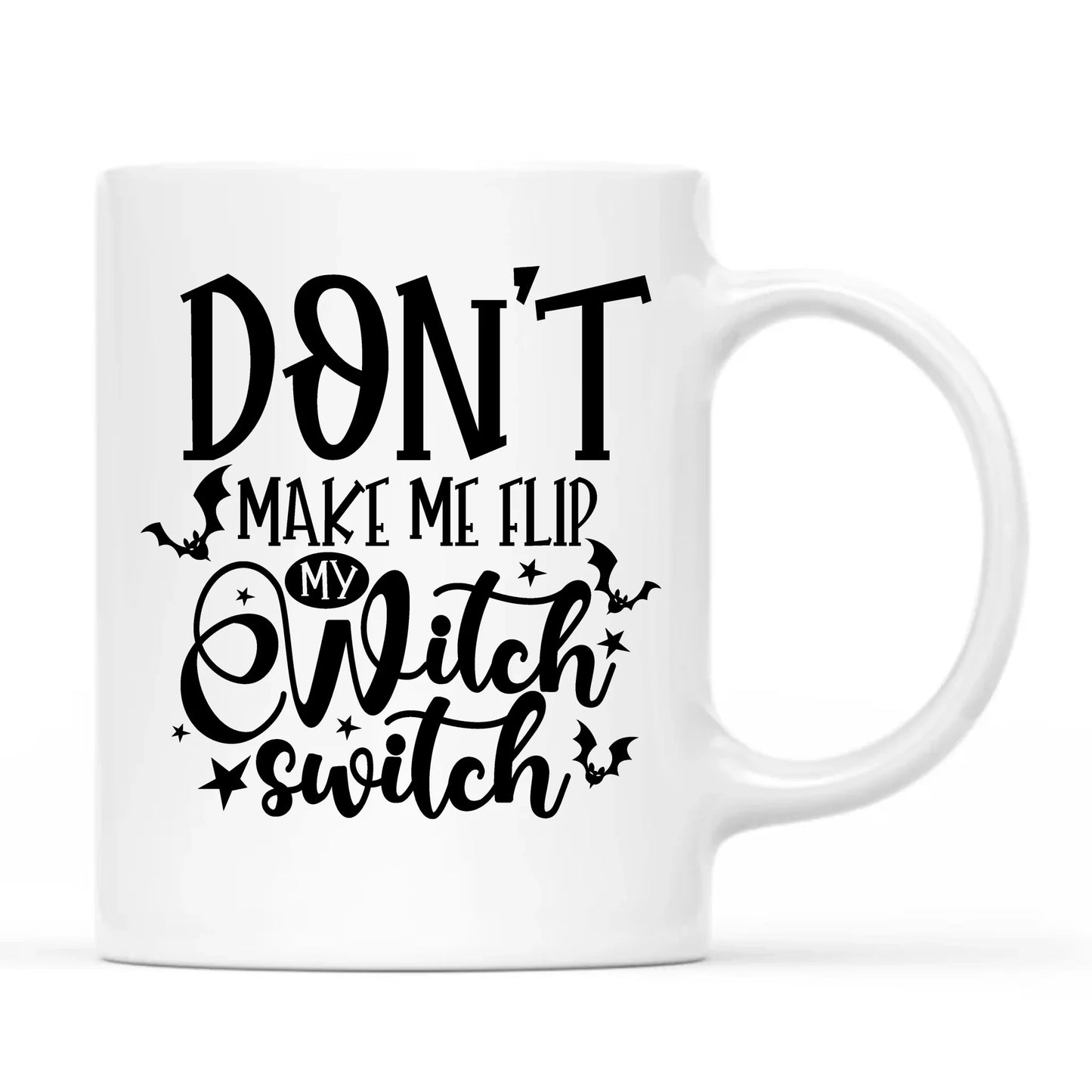 Kubek na Halloween - Don't make me flip my witch switch - śmieszny HL11 - StoryCups.pl