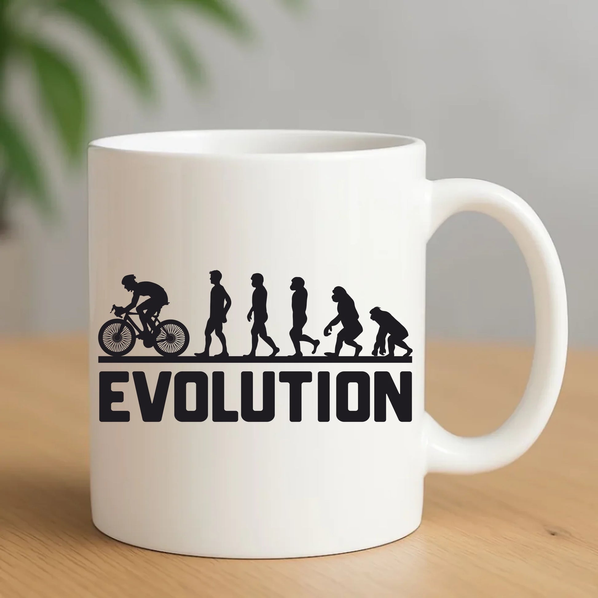 Ewolucja rowerzysty | Kubek z rowerem HR04 - StoryCups.pl