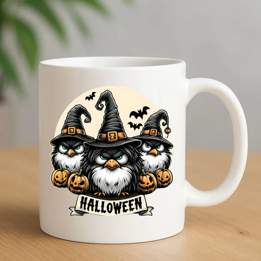 Kubek na Halloween - Upiorne sowy wiedźmy HL15 - StoryCups.pl