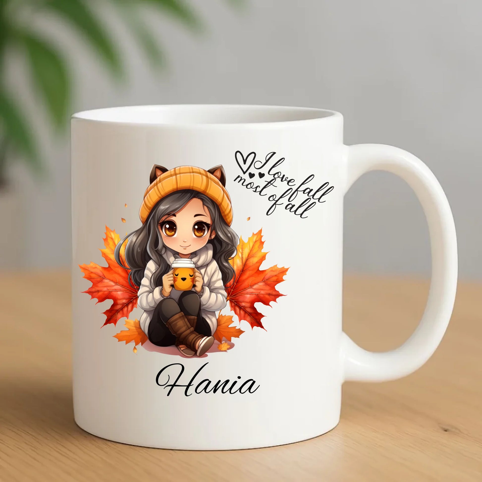 Ceramiczny biały kubek z nadrukiem na prezent