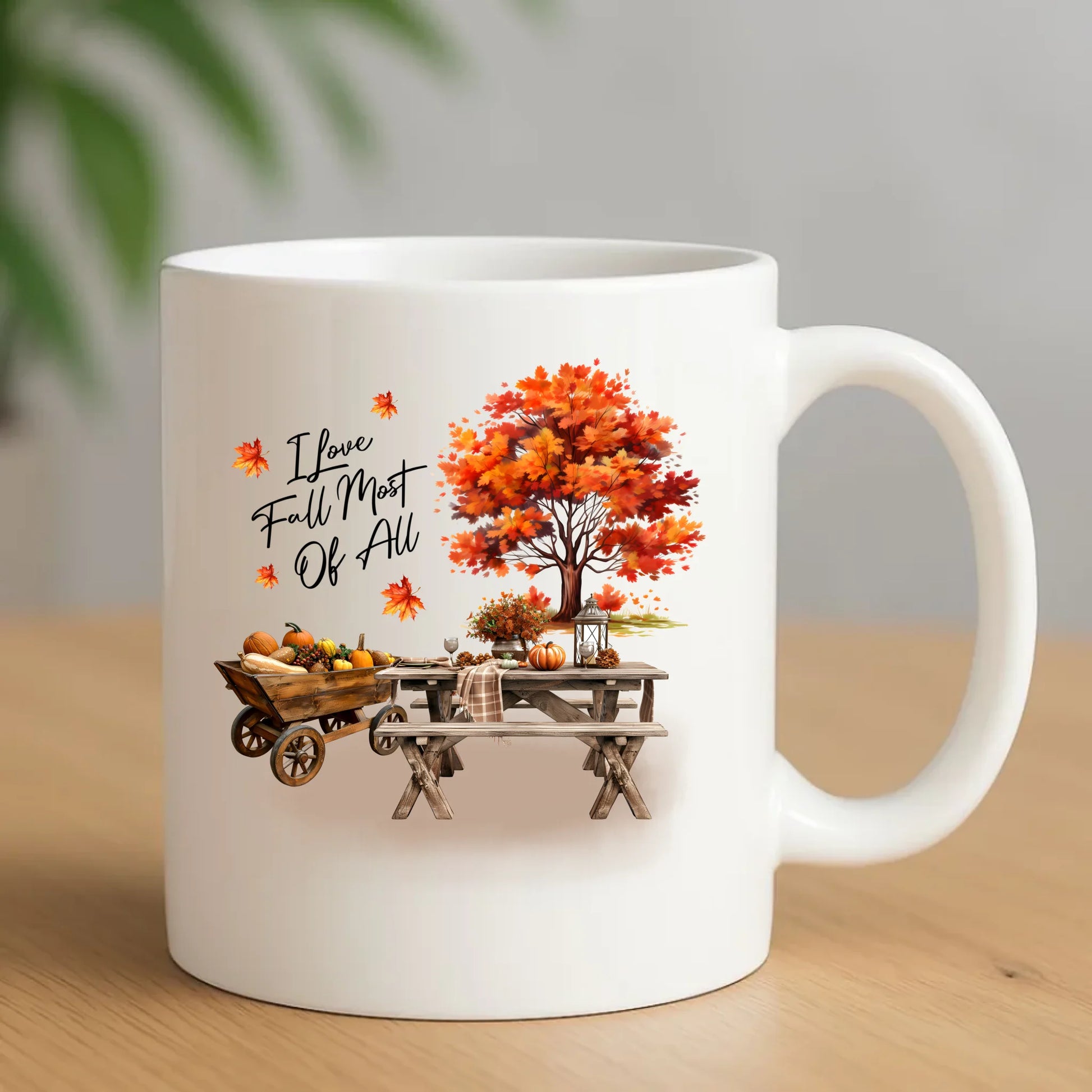 Kubek jesieniara - Jesienny piknik z dyniami JS04 - StoryCups.pl
