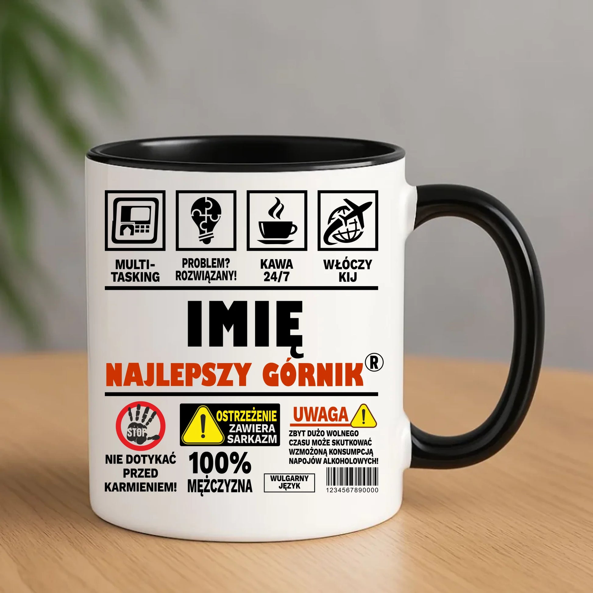 Kubek - prezent dla górnika - Najlepszy górnik 24/7 - personalizowany G11 - StoryCups.pl