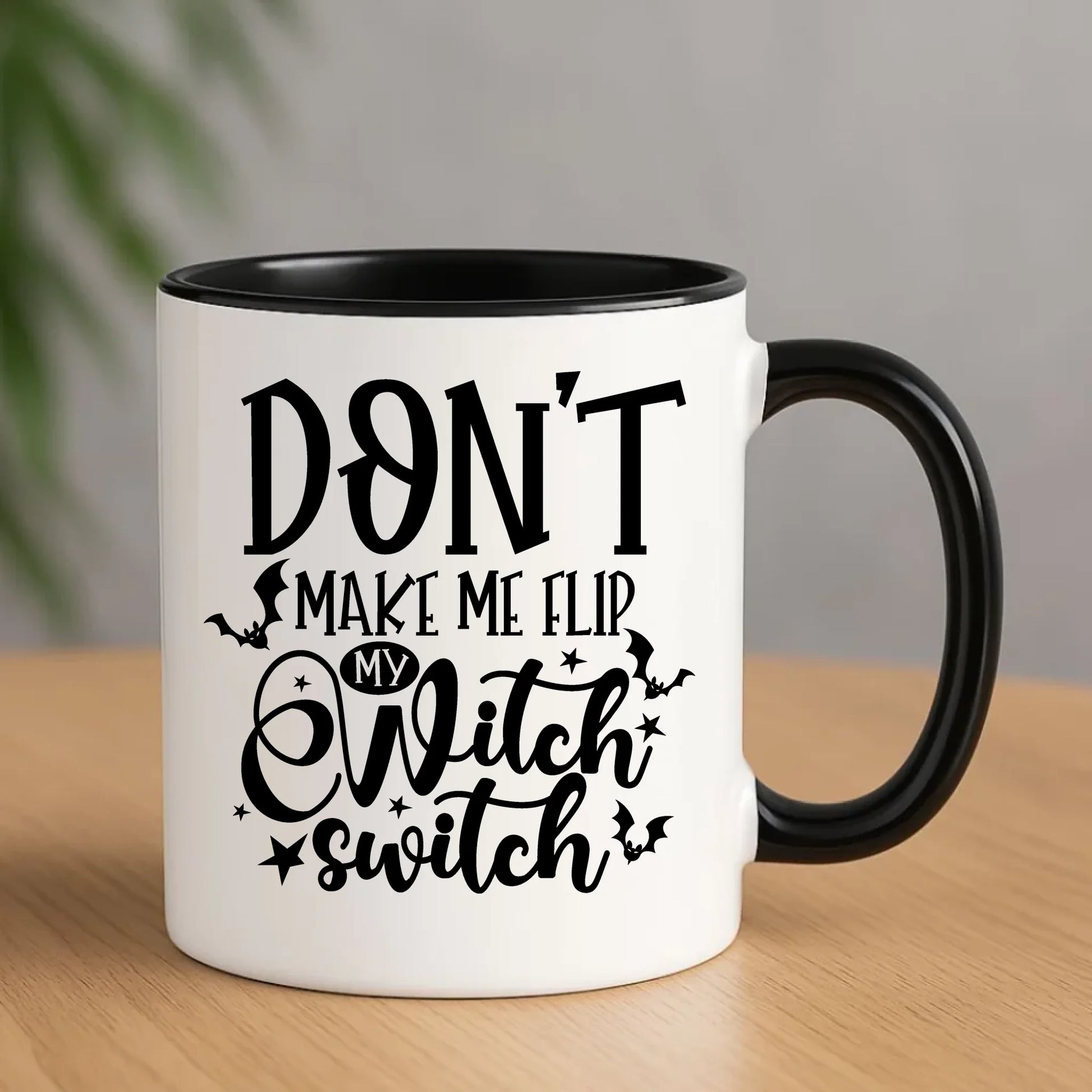 Kubek na Halloween - Don't make me flip my witch switch - śmieszny HL11 - StoryCups.pl