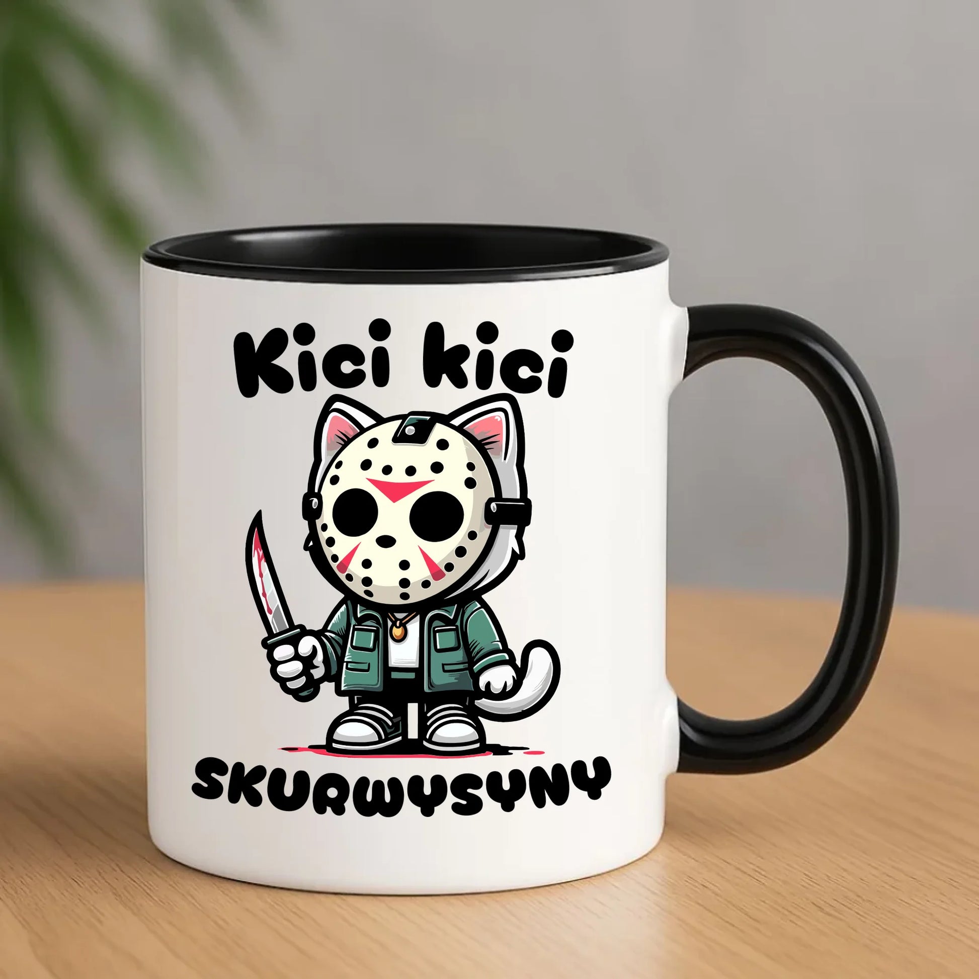 Kubek na Halloween - Kici kici sk*rwysyny - bez cenzury HL28 - StoryCups.pl