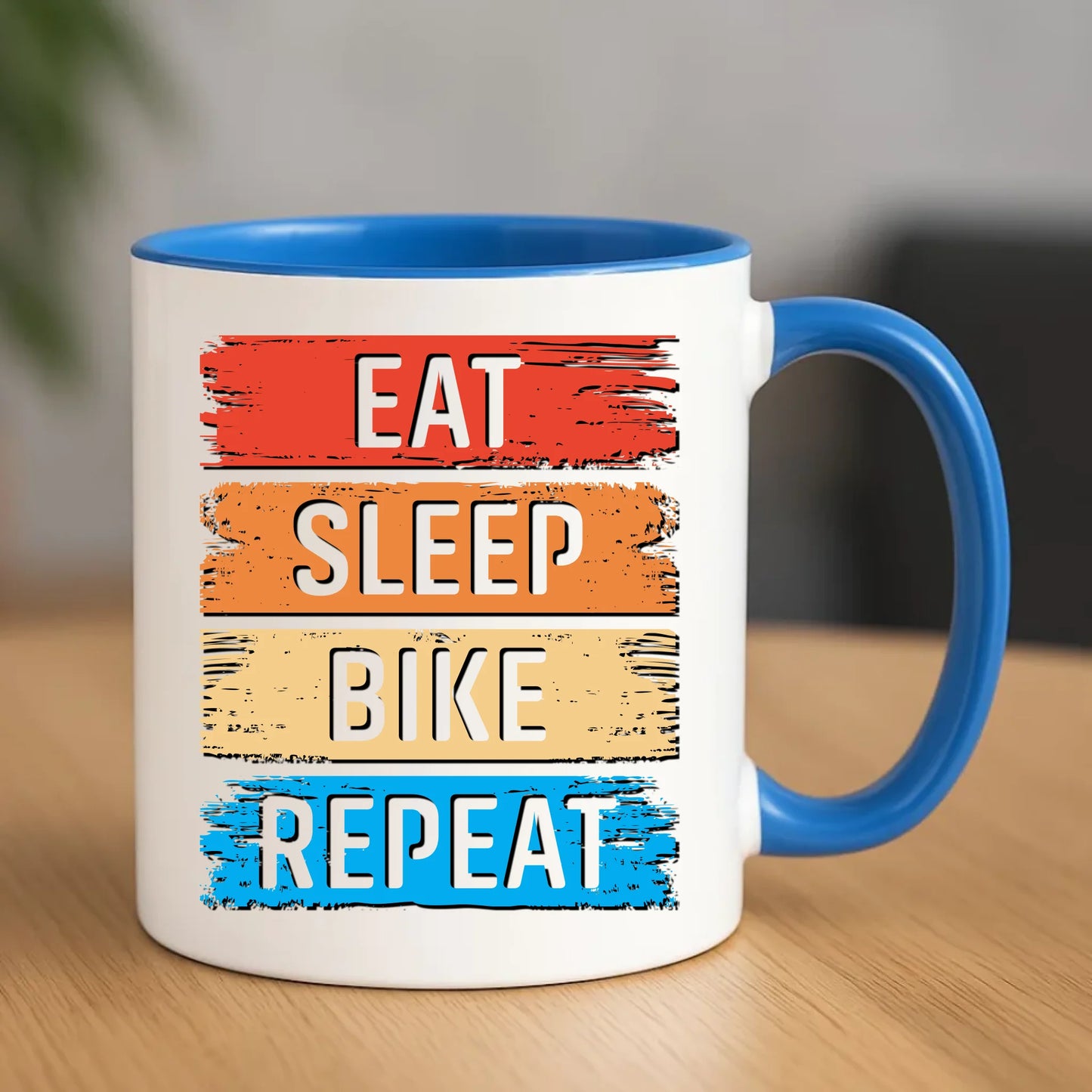 Eat Sleep Bike Repeat | Kubek dla rowerzysty HR03 - StoryCups.pl