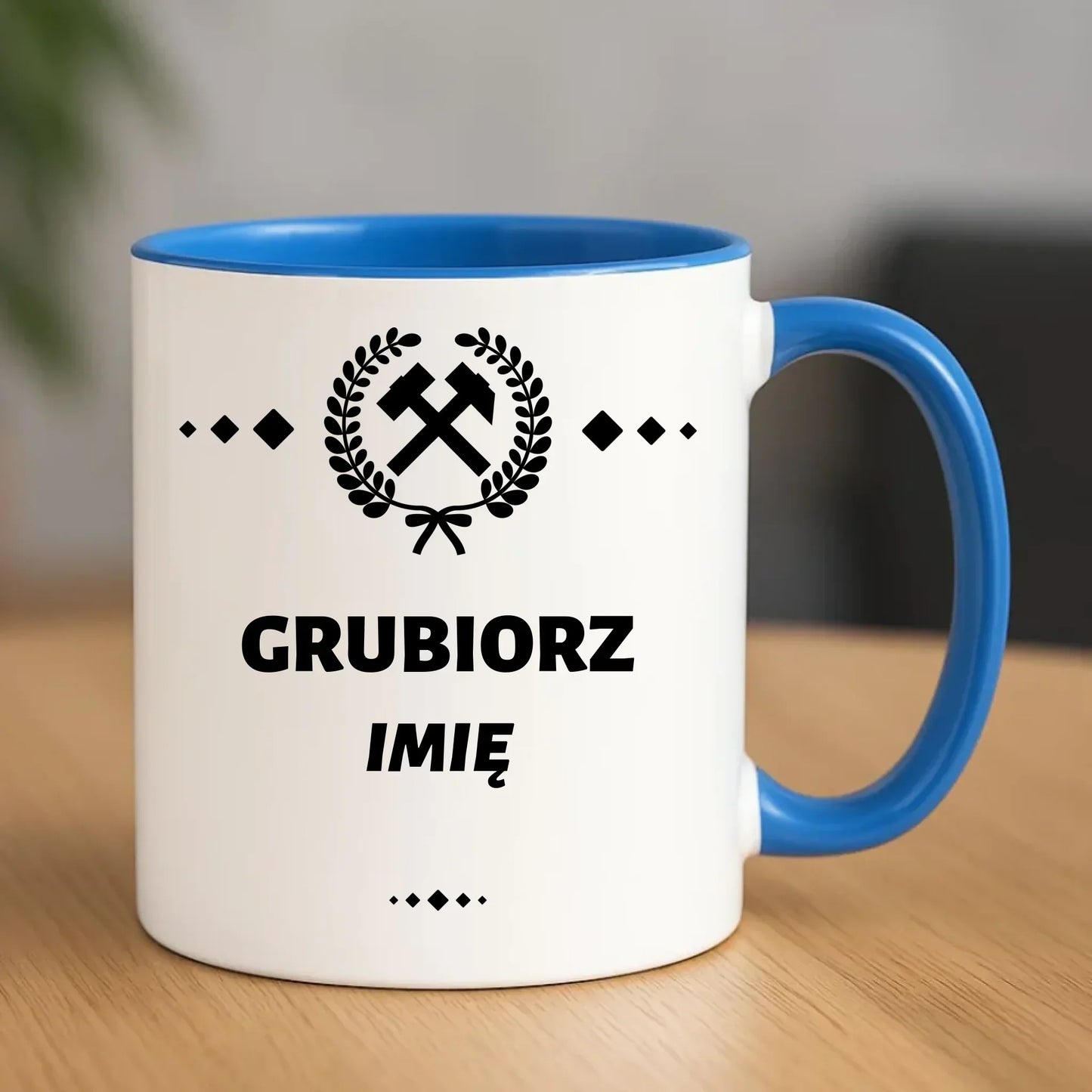 Grubiorz imię | Personalizowany kubek dla górnika na prezent G03 - StoryCups.pl