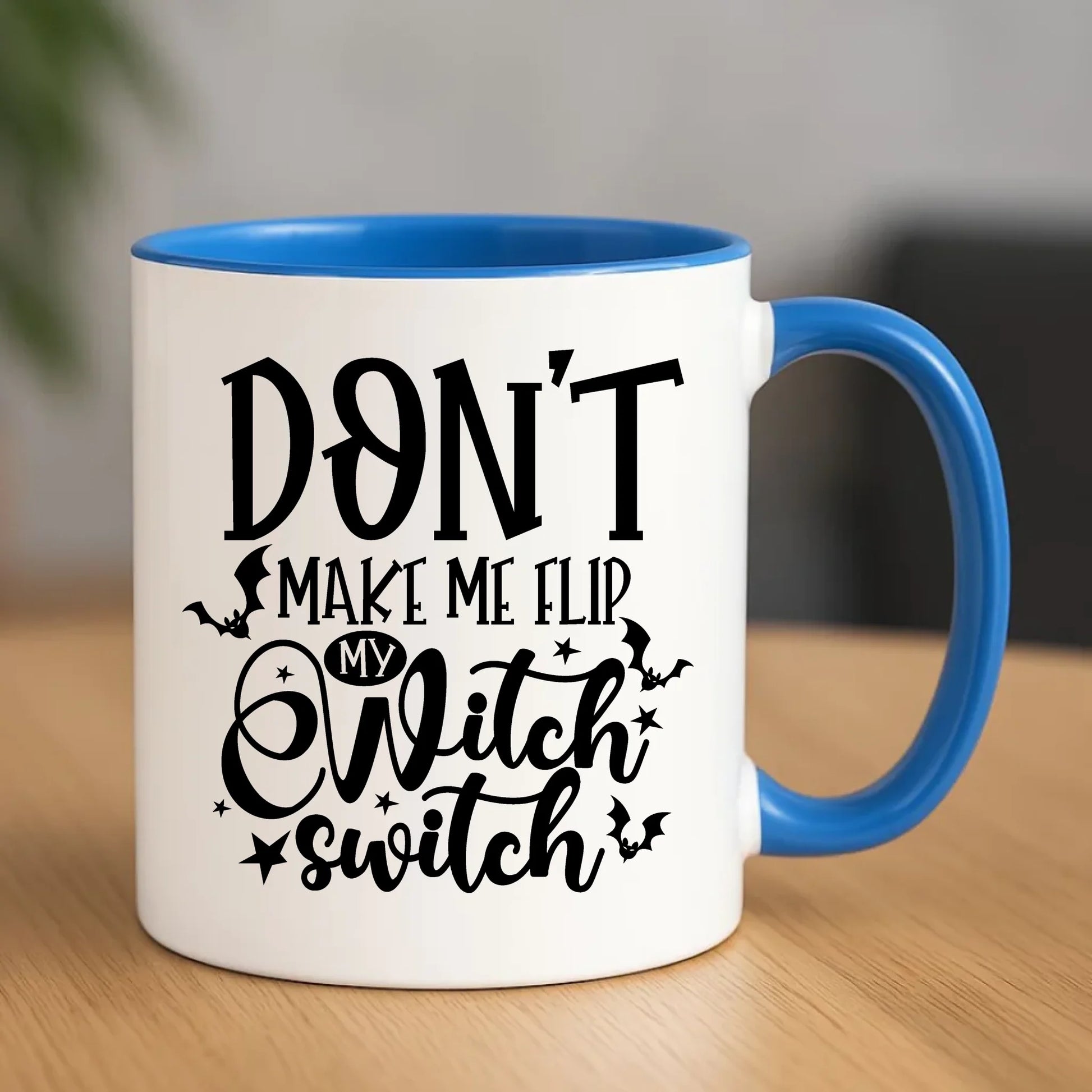 Kubek na Halloween - Don't make me flip my witch switch - śmieszny HL11 - StoryCups.pl