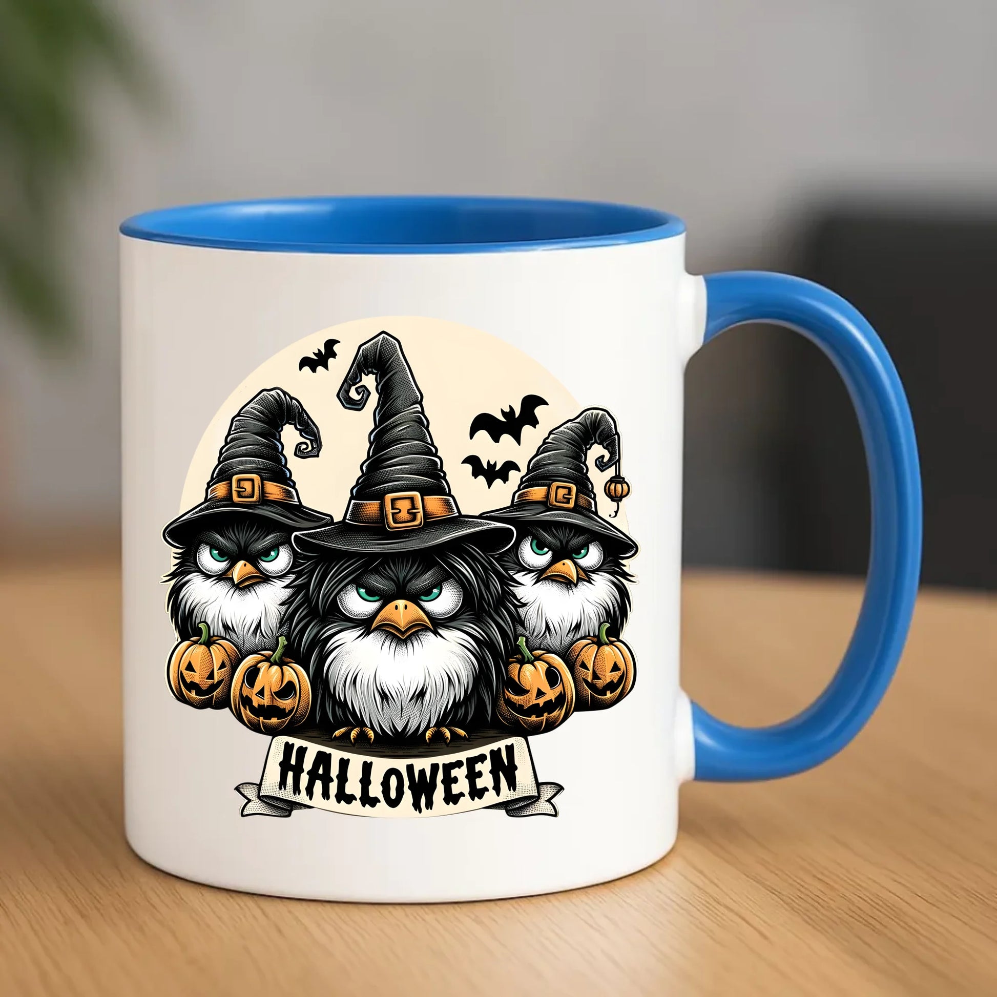 Kubek na Halloween - Upiorne sowy wiedźmy HL15 - StoryCups.pl