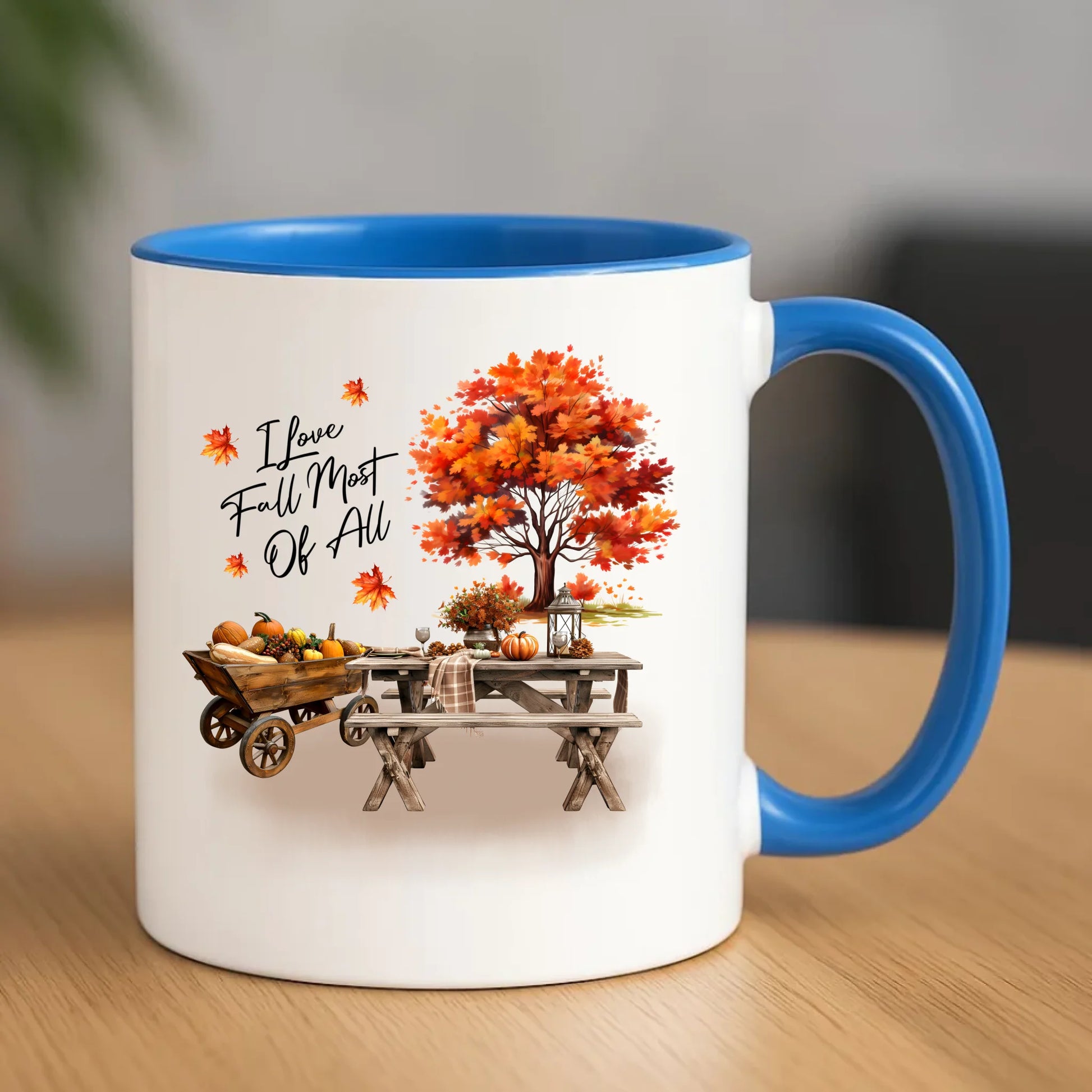 Kubek jesieniara - Jesienny piknik z dyniami JS04 - StoryCups.pl