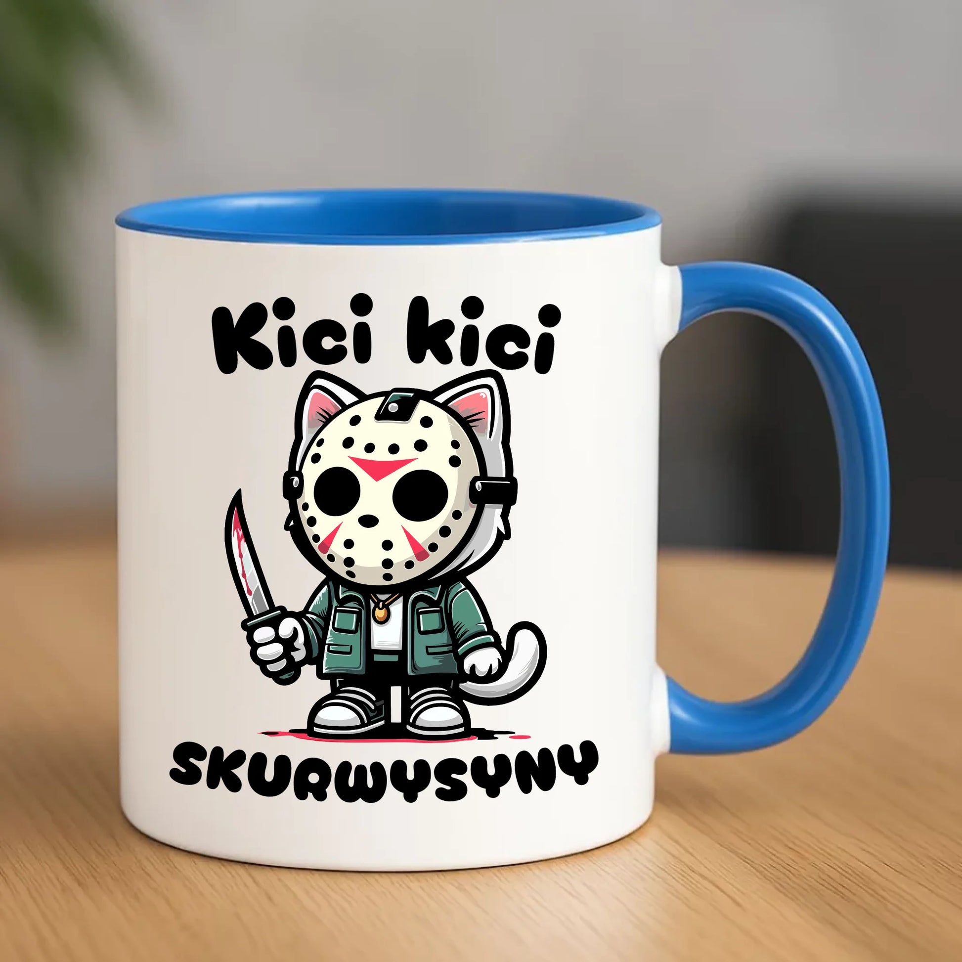 Kubek na Halloween - Kici kici sk*rwysyny - bez cenzury HL28 - StoryCups.pl