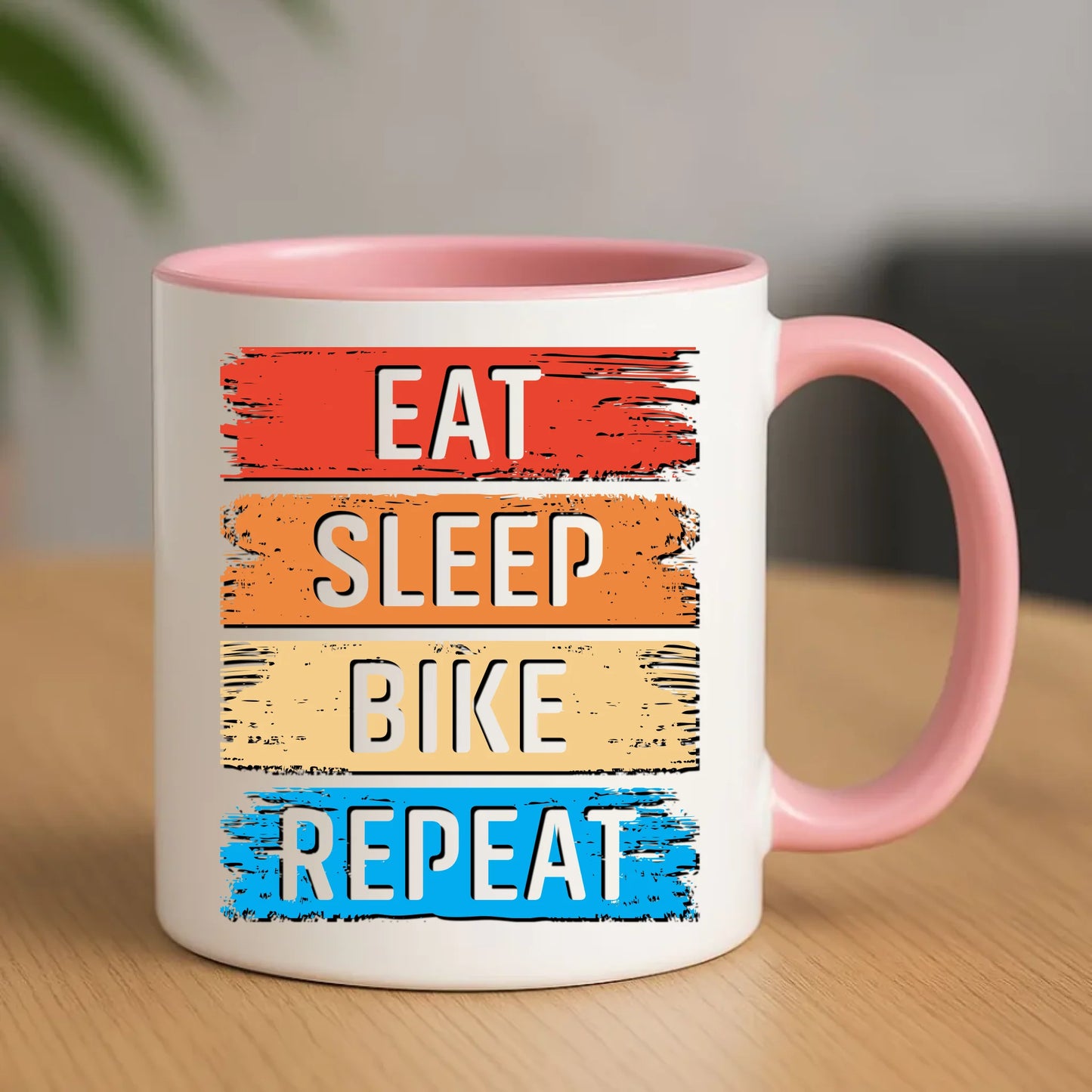 Eat Sleep Bike Repeat | Kubek dla rowerzysty HR03 - StoryCups.pl