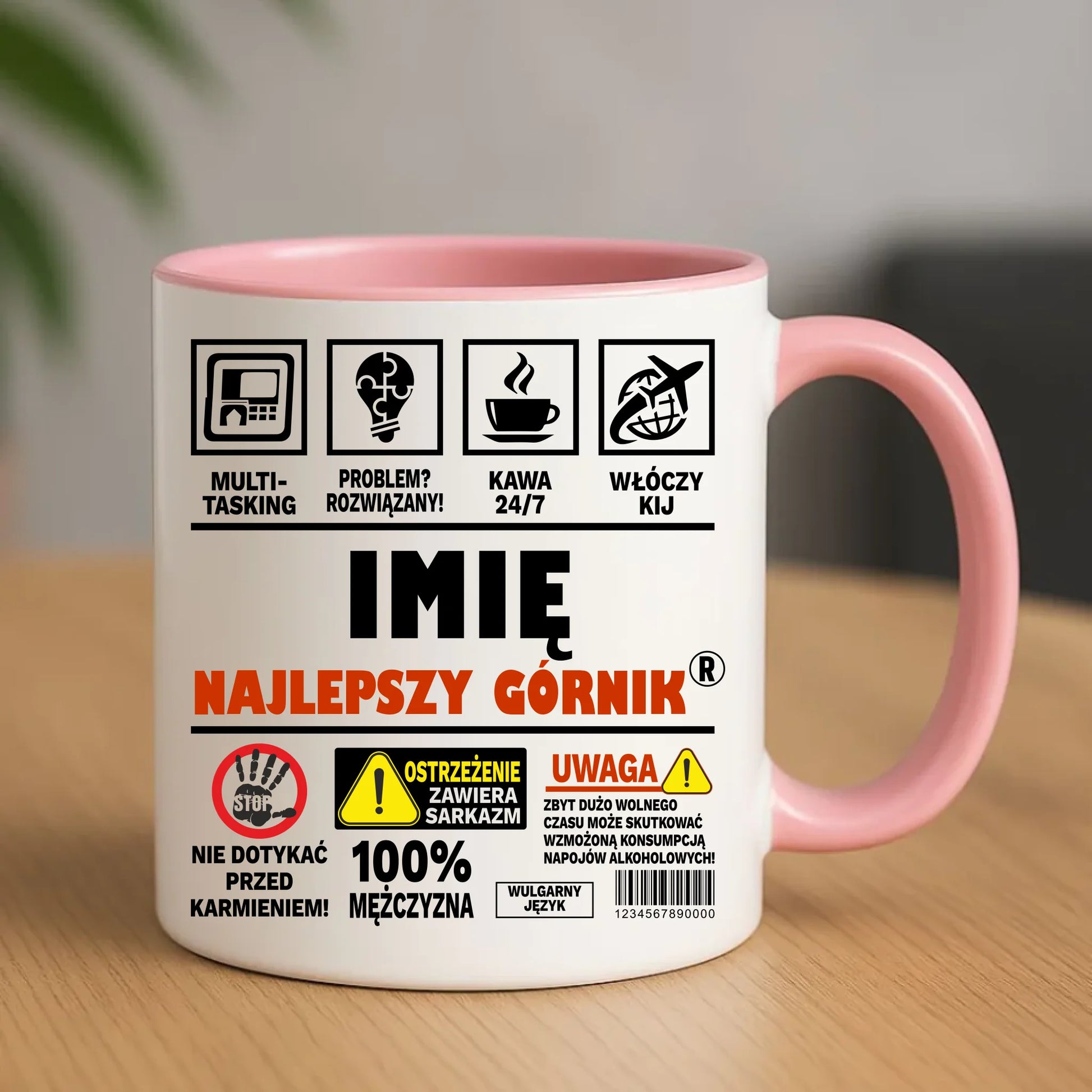Kubek - prezent dla górnika - Najlepszy górnik 24/7 - personalizowany G11 - StoryCups.pl