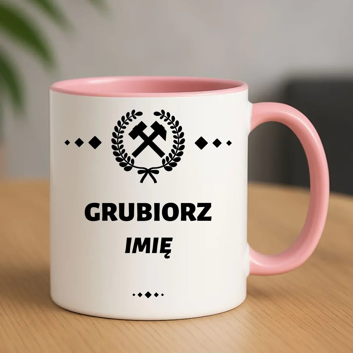 Grubiorz imię | Personalizowany kubek dla górnika na prezent G03 - StoryCups.pl