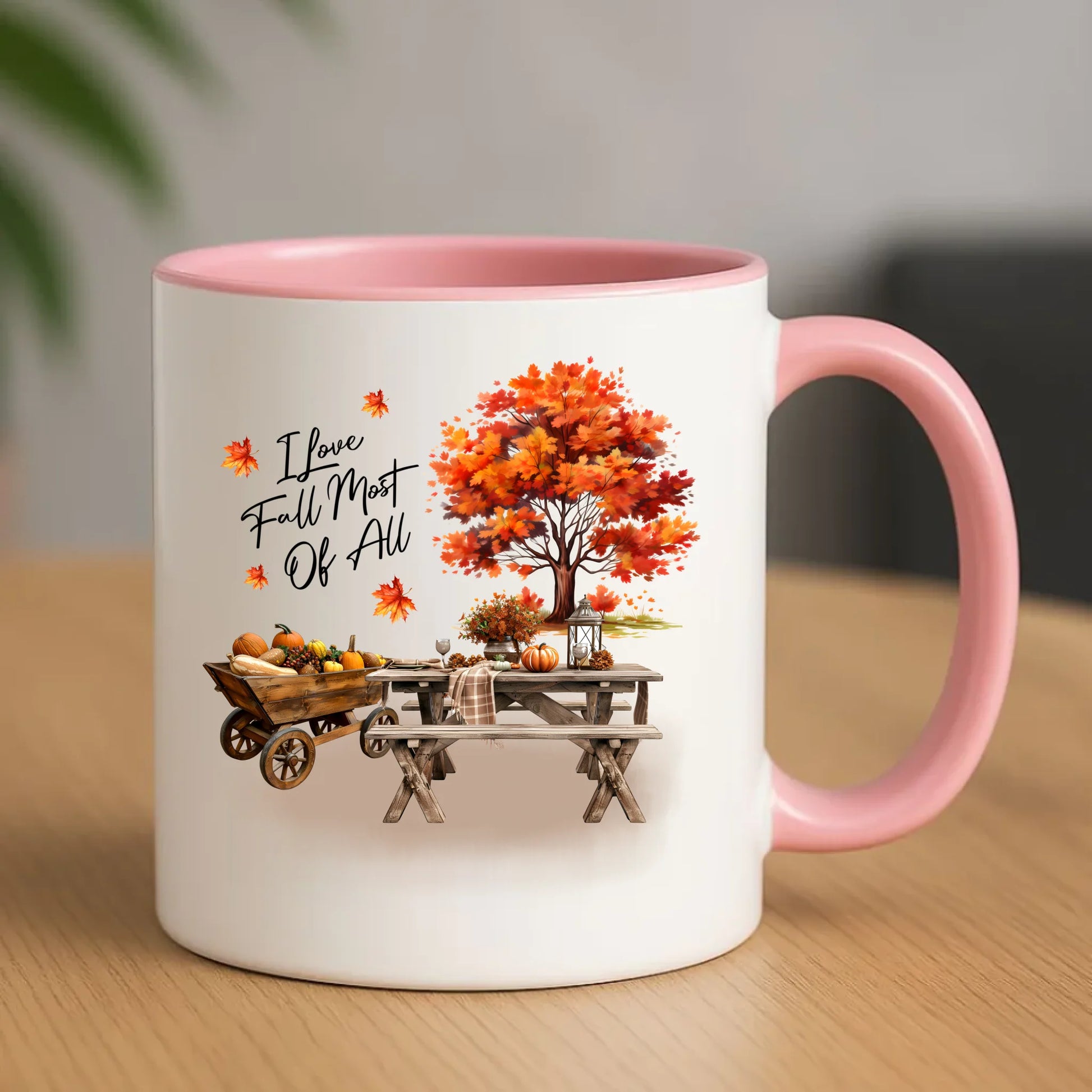 Kubek jesieniara - Jesienny piknik z dyniami JS04 - StoryCups.pl