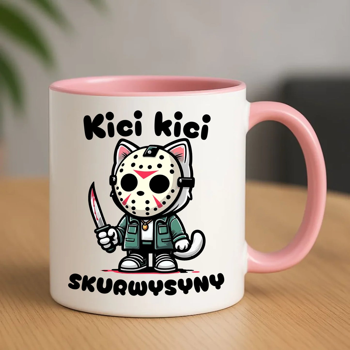 Kubek na Halloween - Kici kici sk*rwysyny - bez cenzury HL28 - StoryCups.pl