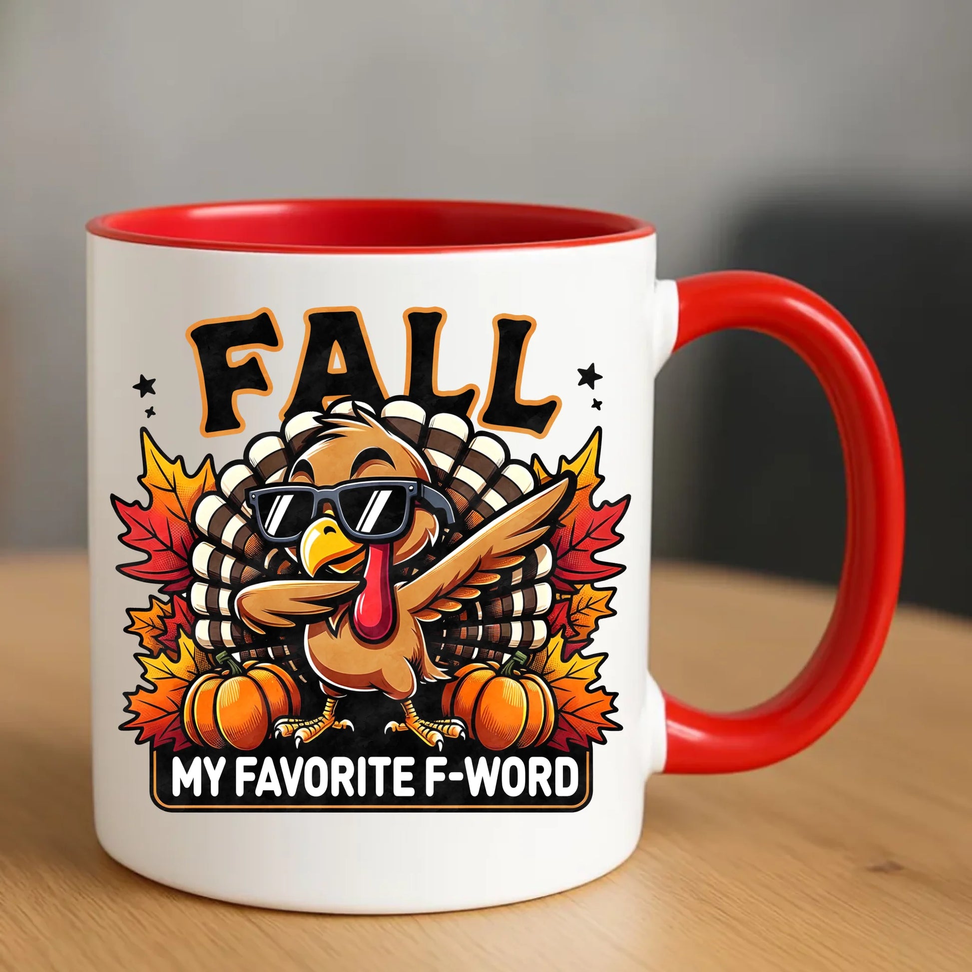 Kubek jesienny - FALL my favorite F-word JS11 - StoryCups.pl