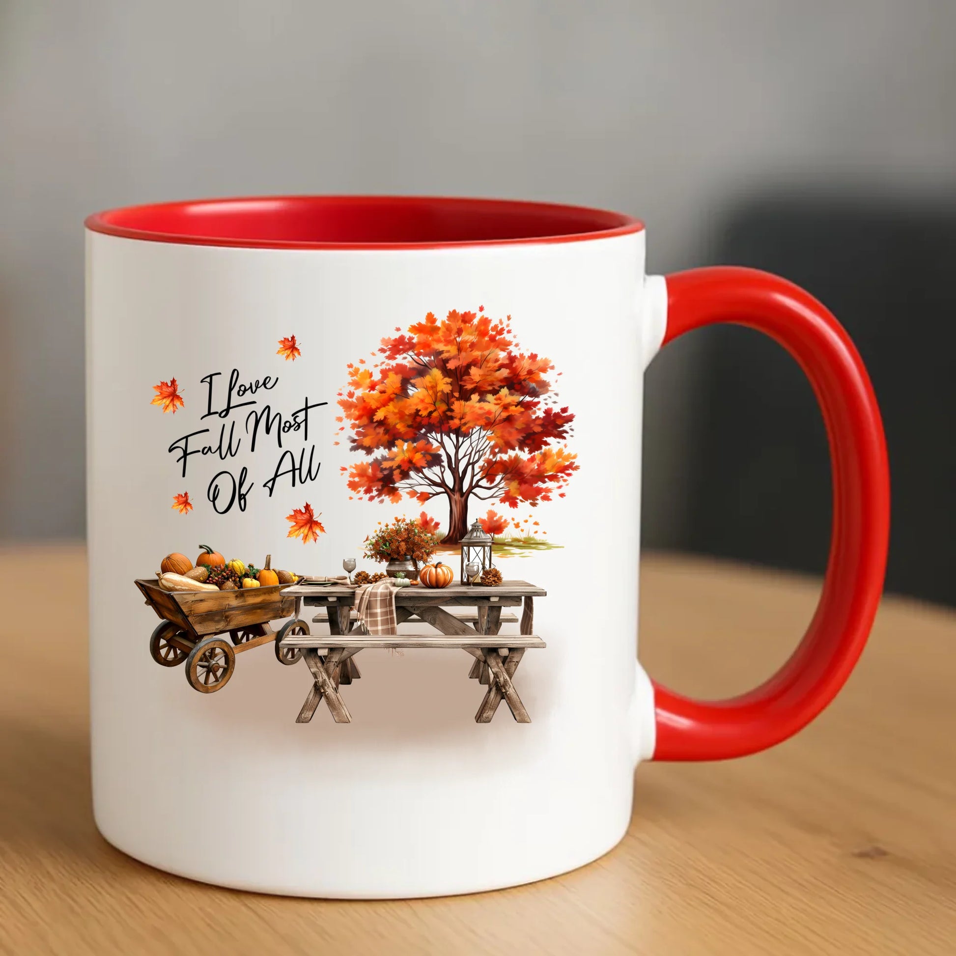 Kubek jesieniara - Jesienny piknik z dyniami JS04 - StoryCups.pl