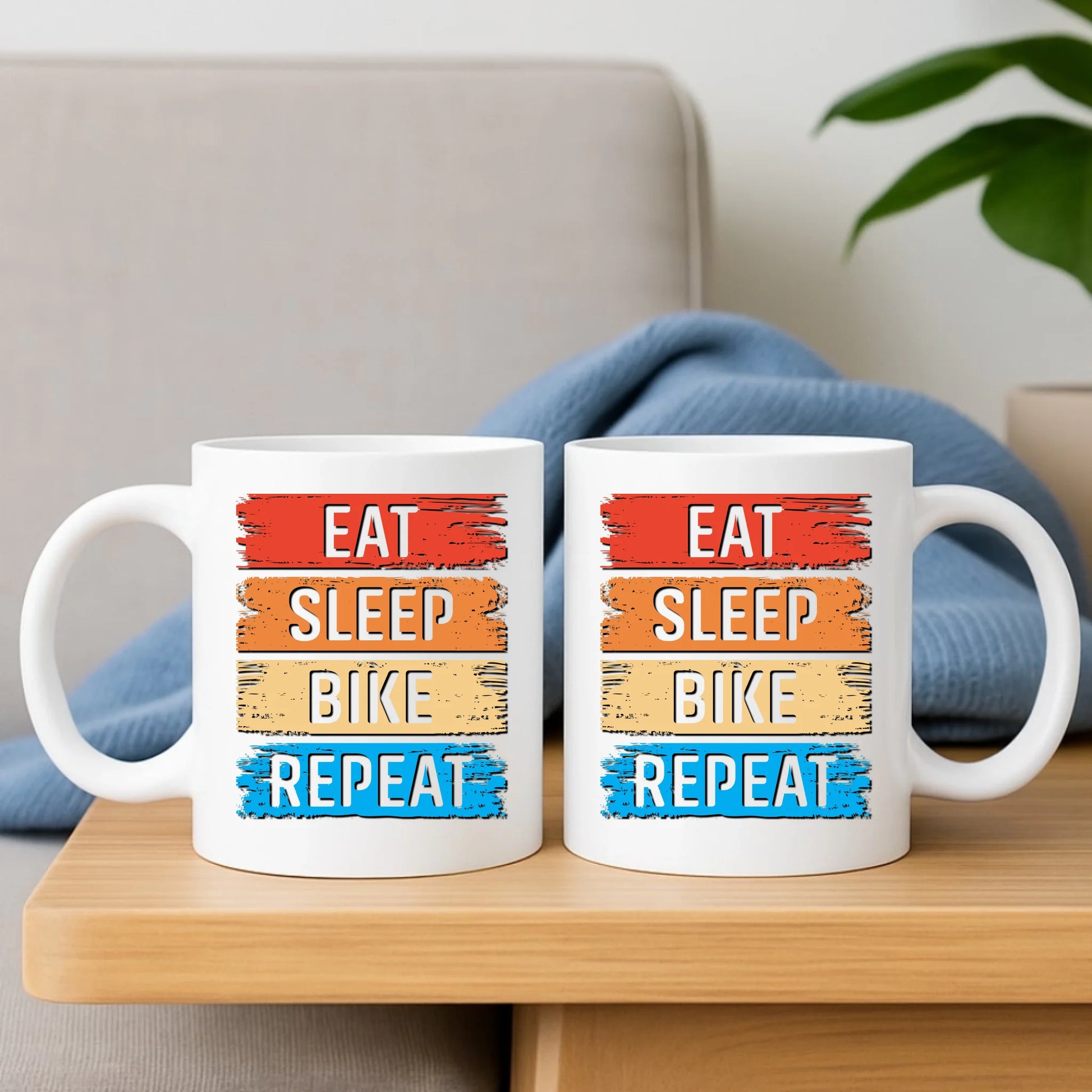 Eat Sleep Bike Repeat | Kubek dla rowerzysty HR03 - StoryCups.pl