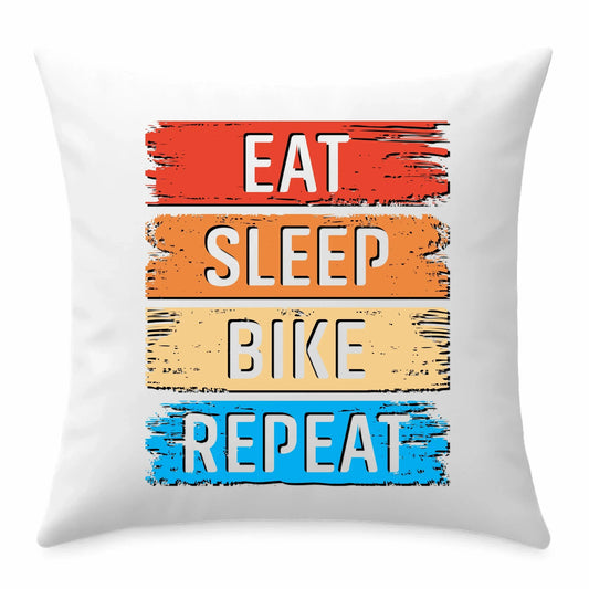 Eat Sleep Bike Repeat | Poduszka dla rowerzysty HR03 - StoryCups.pl