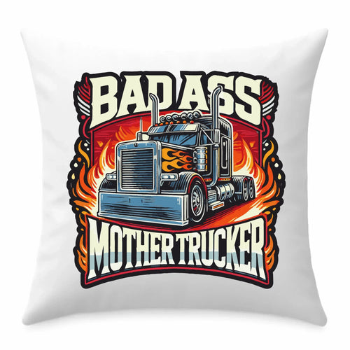 Badass Mother Trucker | Poduszka dla kierowcy tira ZKT04 - StoryCups.pl