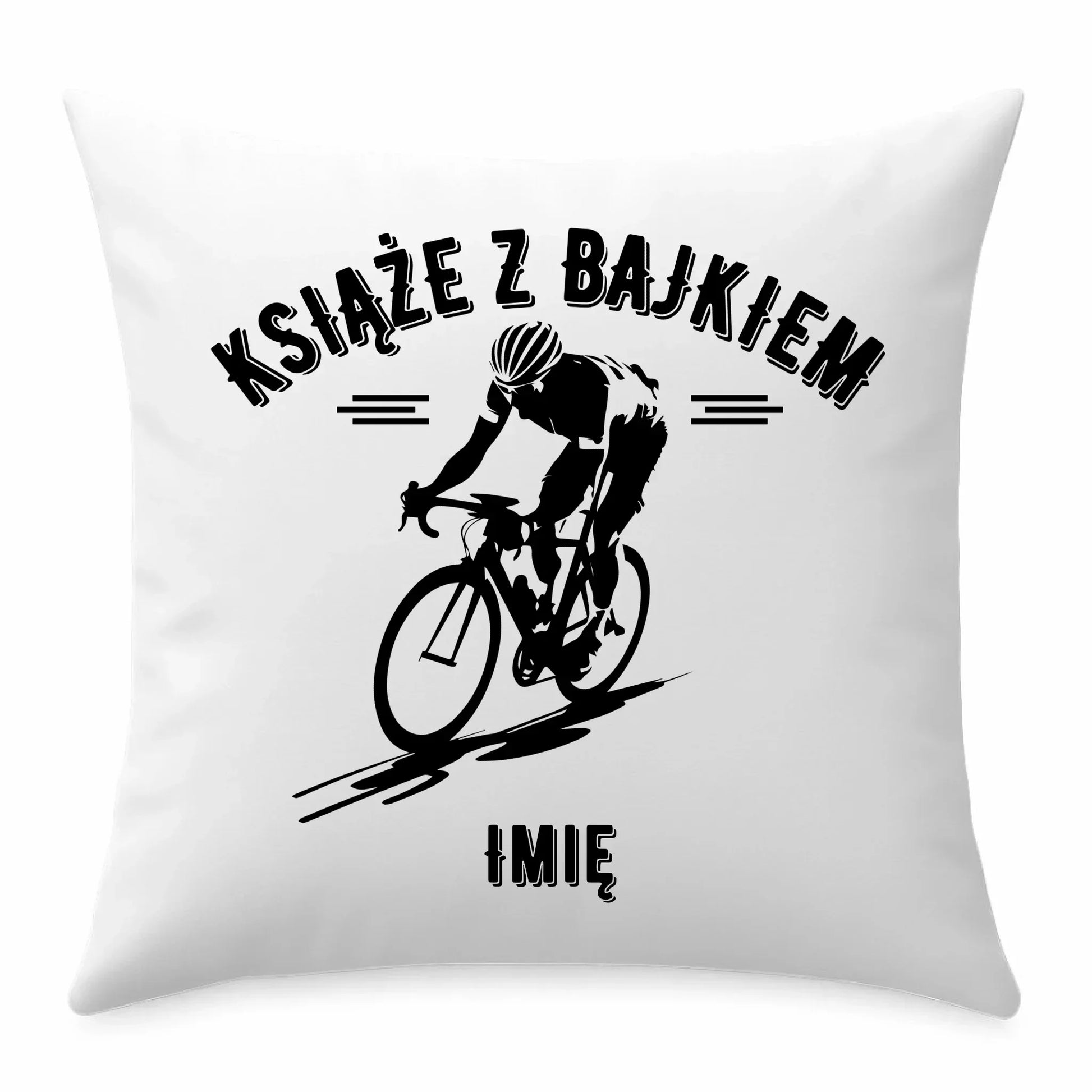 Książe z bajkiem | Poduszka dla rowerzysty HR01 - StoryCups.pl