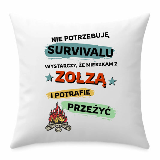 Poduszka z nadrukiem na prezent "Jasiek"