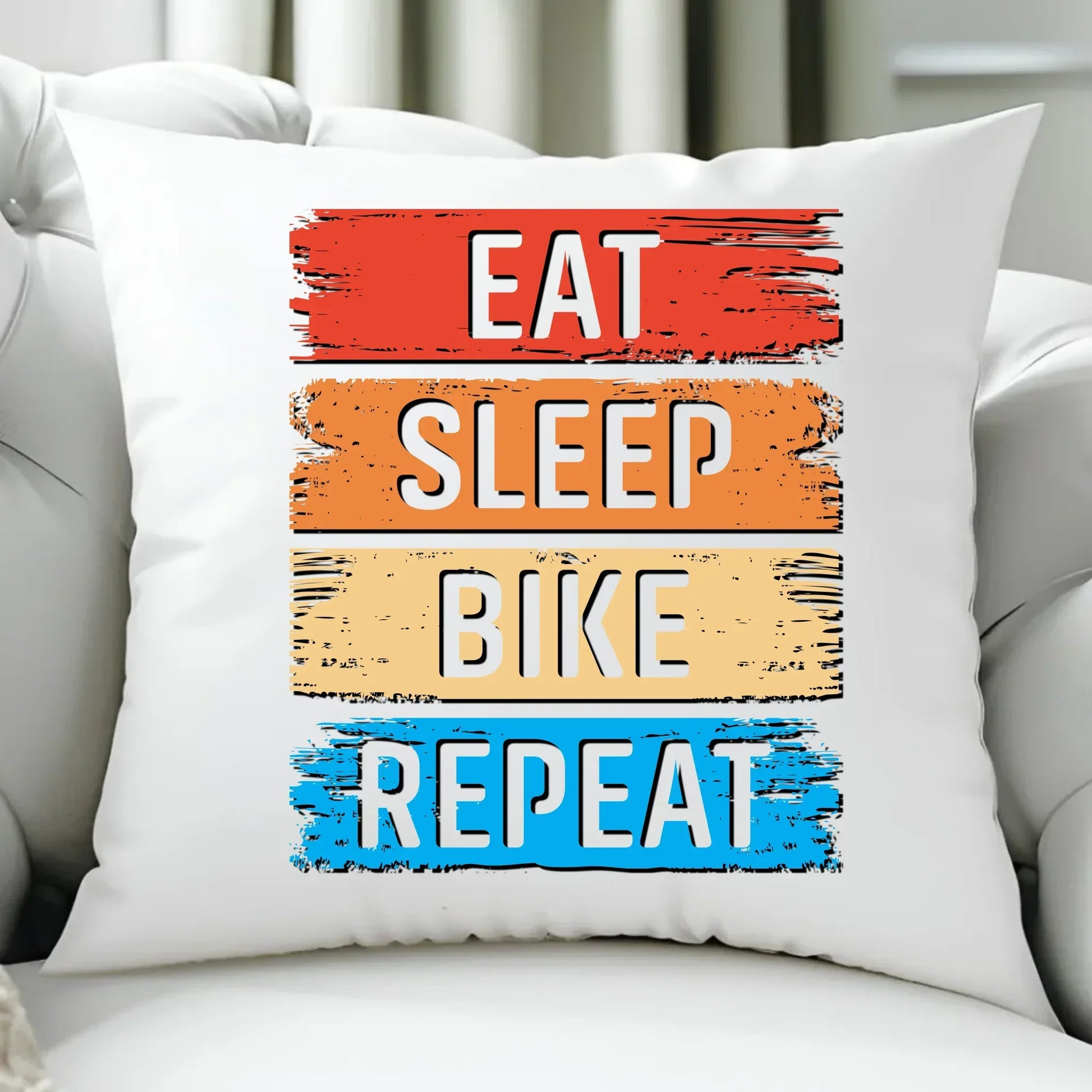 Eat Sleep Bike Repeat | Poduszka dla rowerzysty HR03 - StoryCups.pl