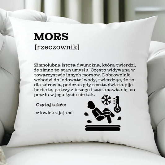 Mors [rzeczownik] | Poduszka HM12 - StoryCups.pl