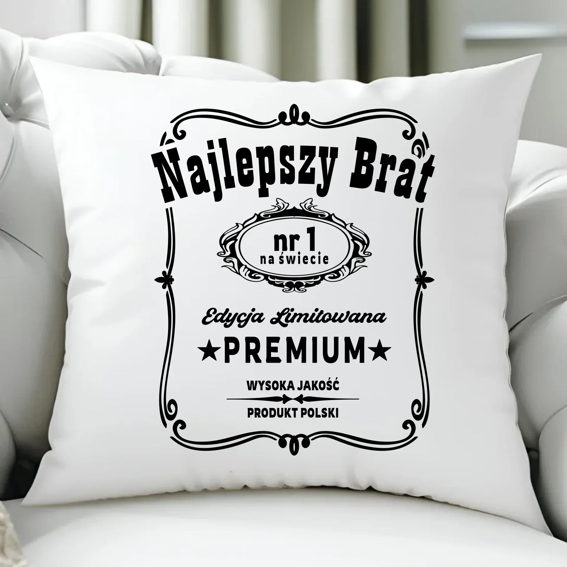 Najlepszy brat | Poduszka prezent dla brata DB02 - StoryCups.pl