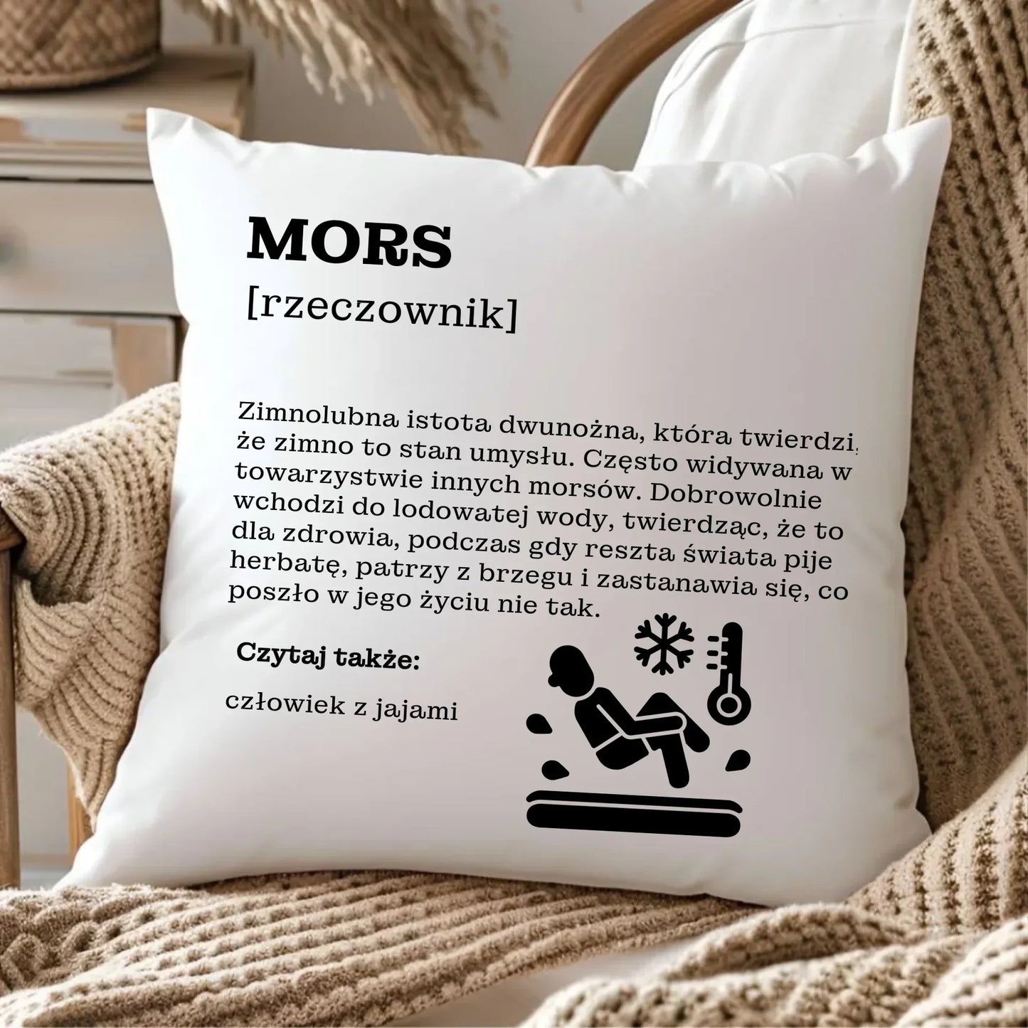 Mors [rzeczownik] | Poduszka HM12 - StoryCups.pl