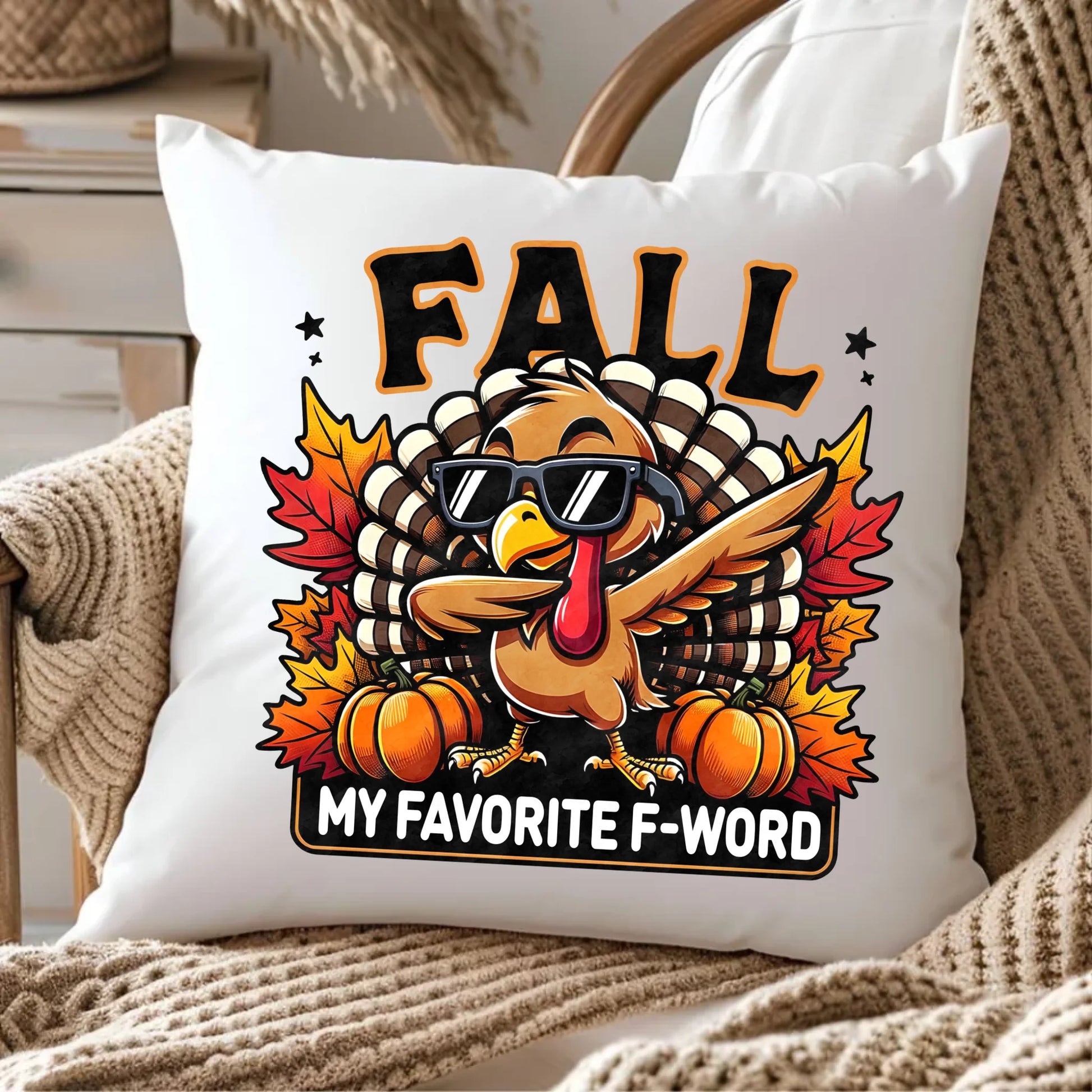 Poduszka jesienna - FALL my favorite F-word JS11 - StoryCups.pl