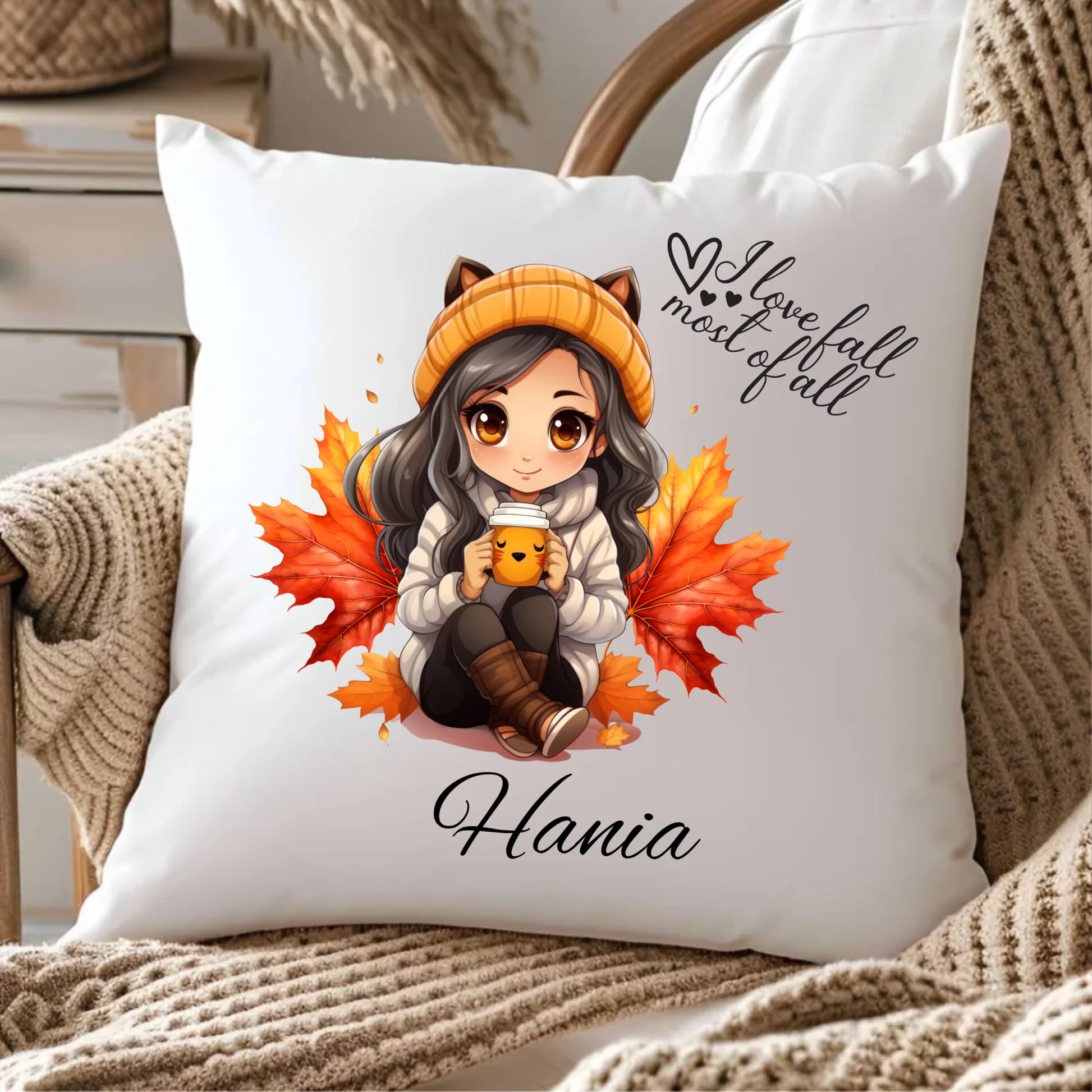 Poduszka jesieniara - Anime - personalizowana JS06 - StoryCups.pl