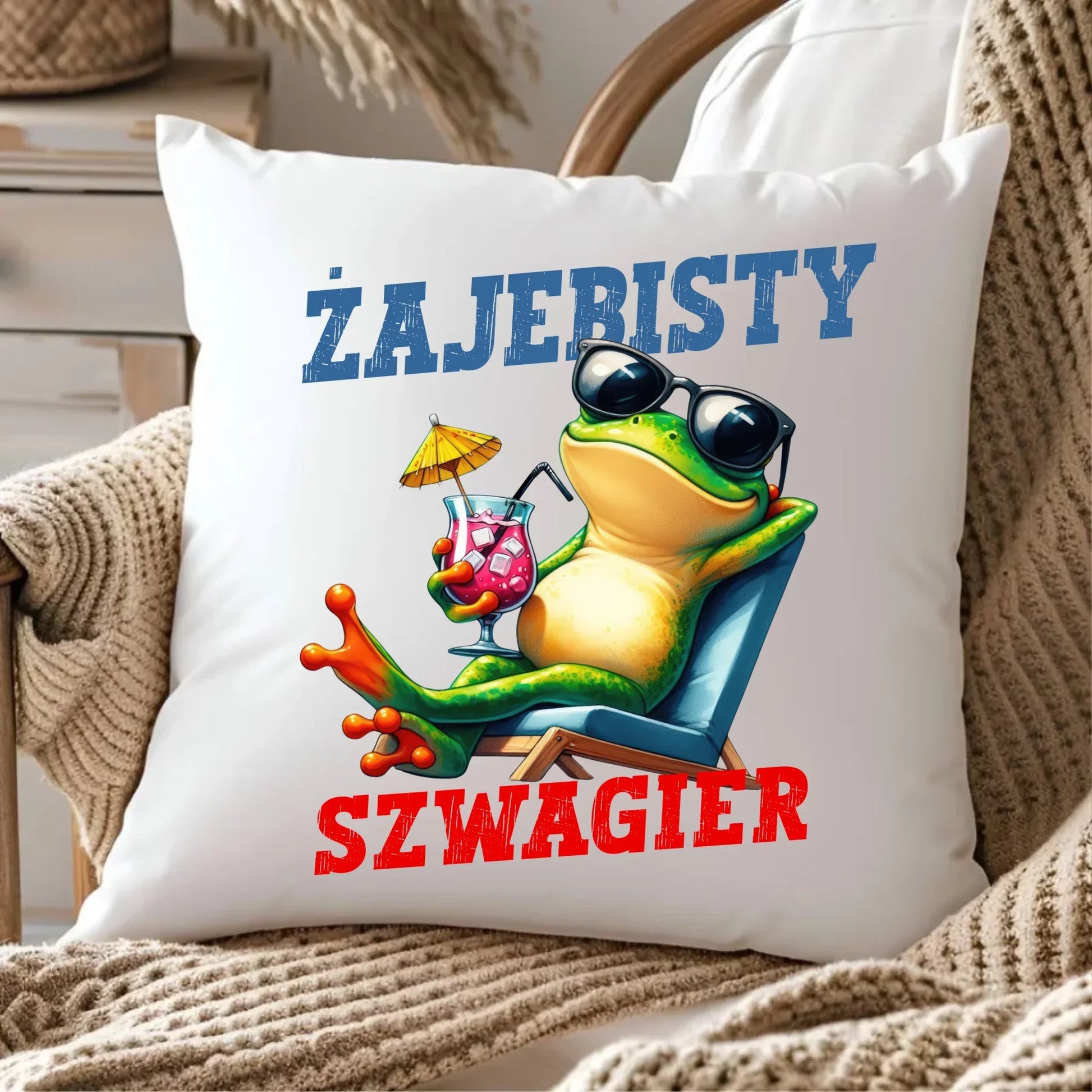 Poduszka - Żajebisty Szwagier - prezent dla szwagra DSZ01 - StoryCups.pl