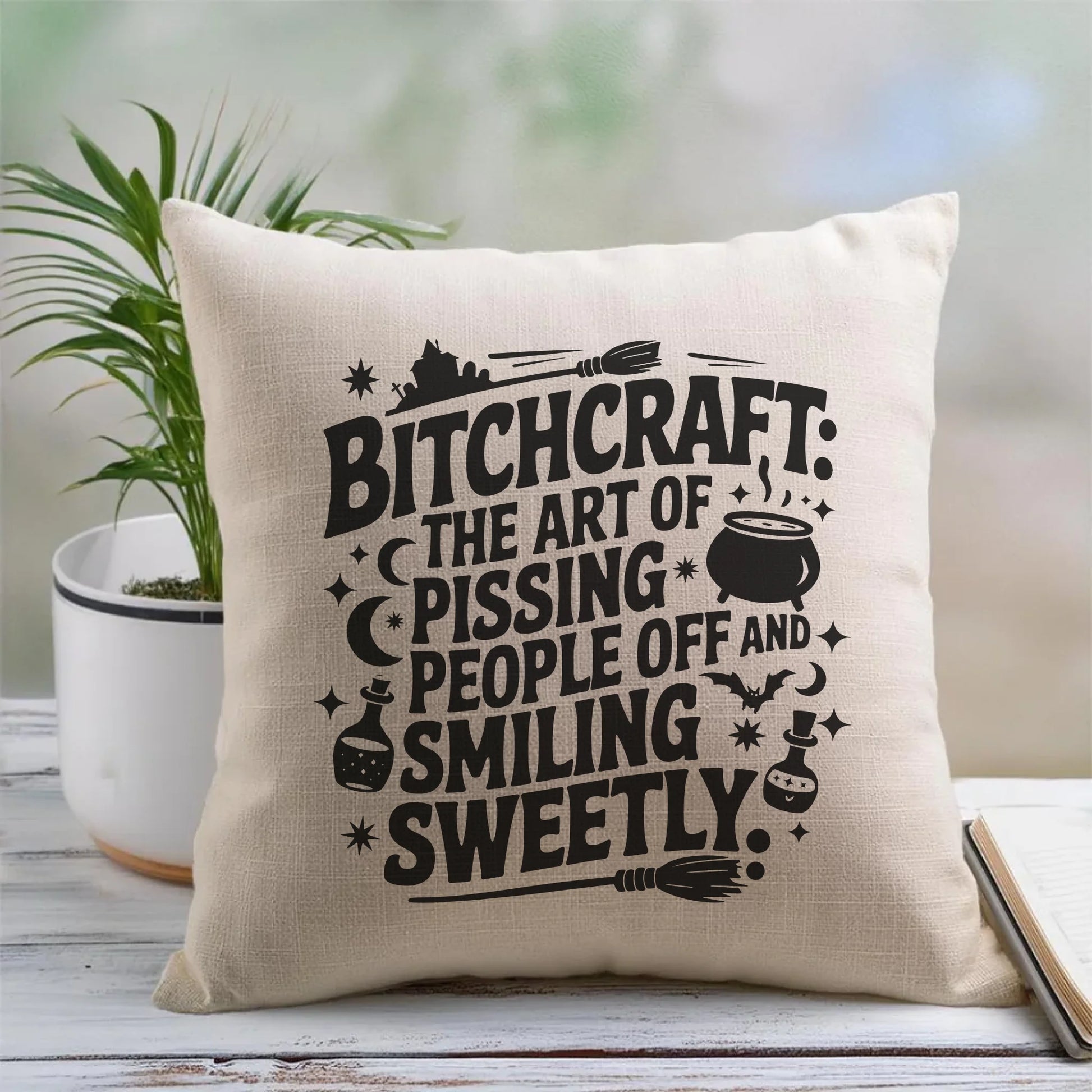 Poduszka na Halloween - Bitchcraft HL25 - StoryCups.pl