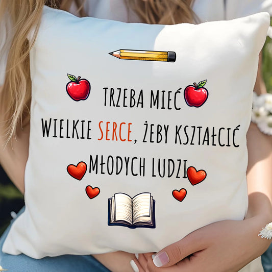 Poduszka prezent na Zakończenie Roku Szkolnego dla nauczyciela