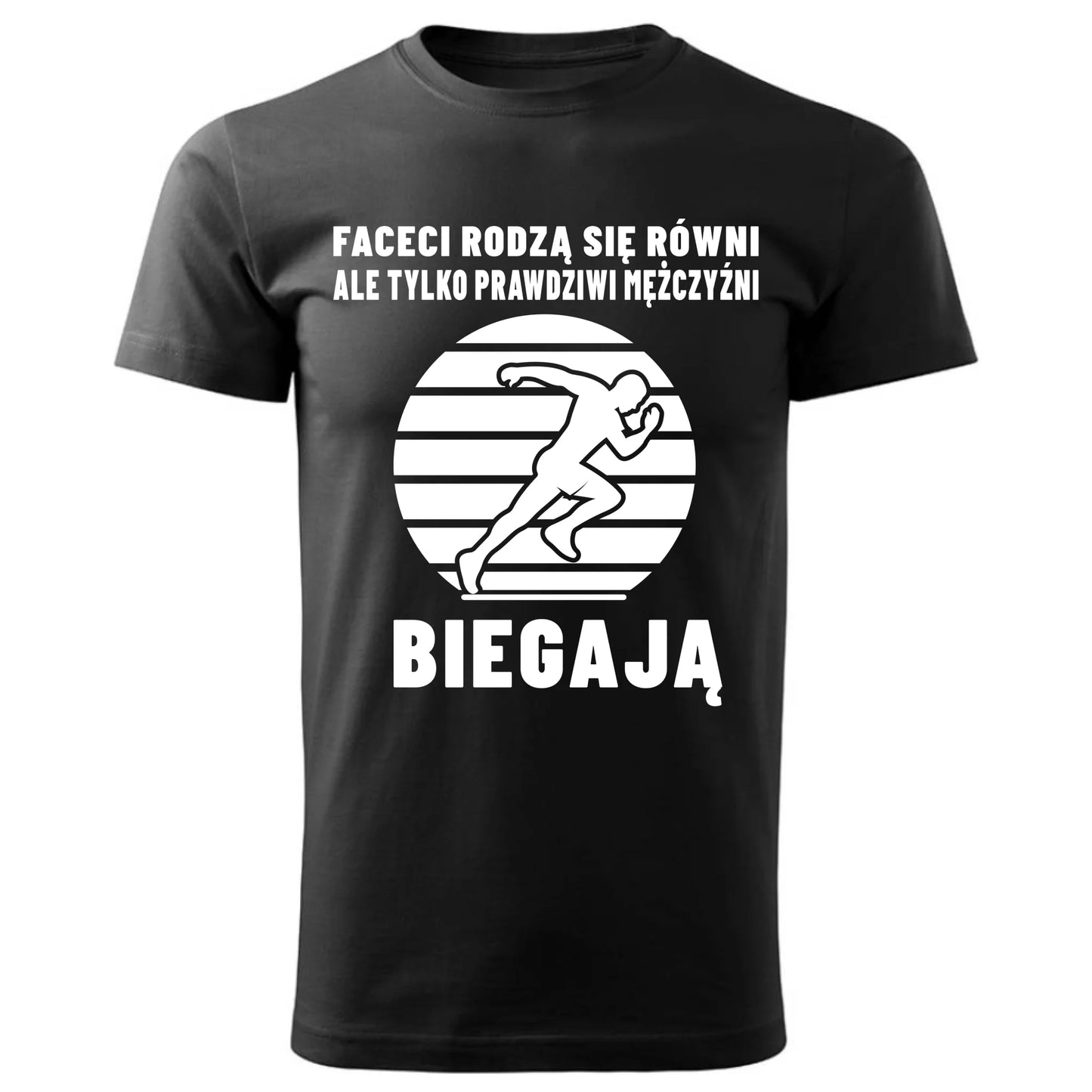Tylko prawdziwi mężczyźni biegają | Koszulka męska jogging HJ02 - StoryCups.pl