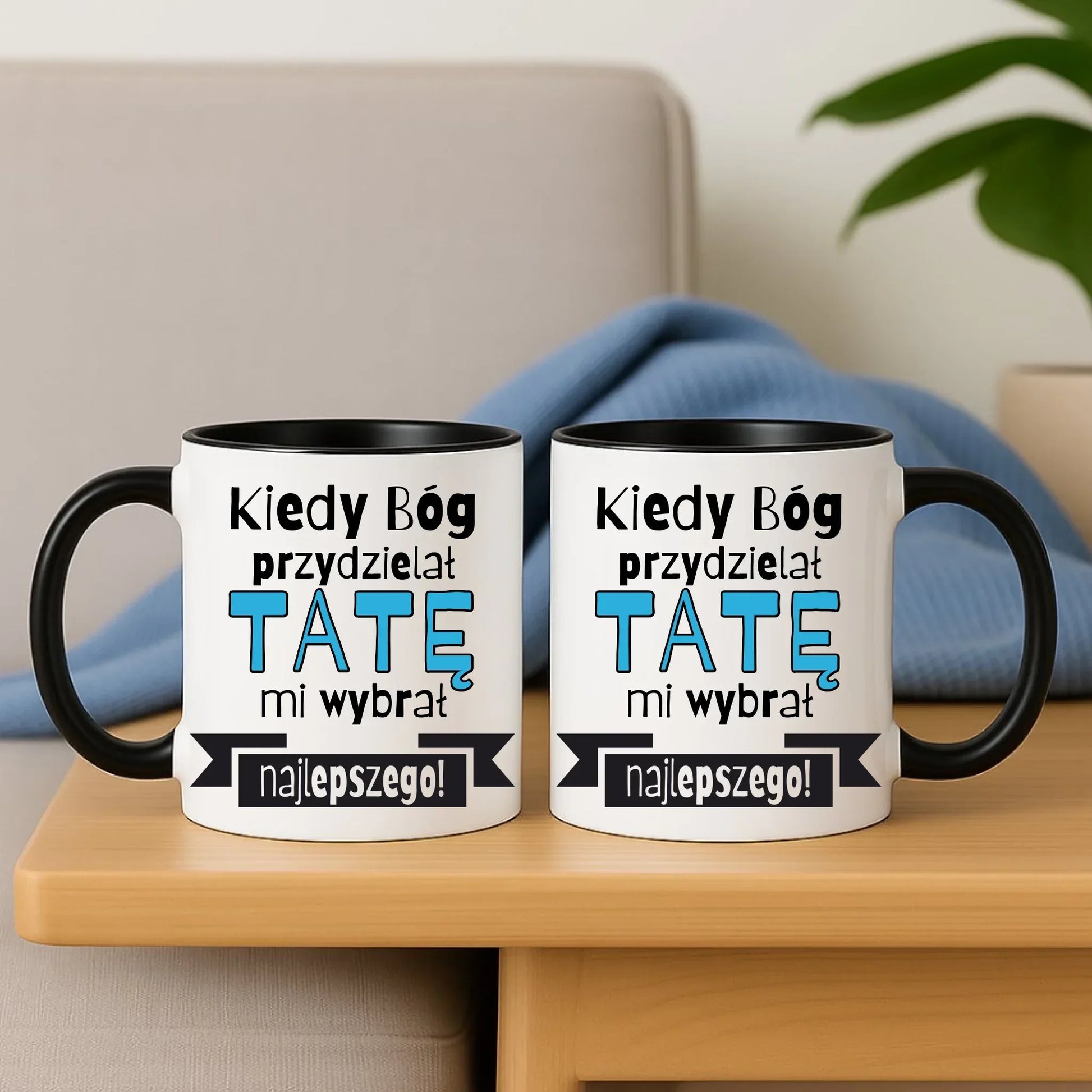 Kiedy Bóg przydzielał tatę mi wybrał najlepszego | Kubek dla taty DT16 - StoryCups.pl