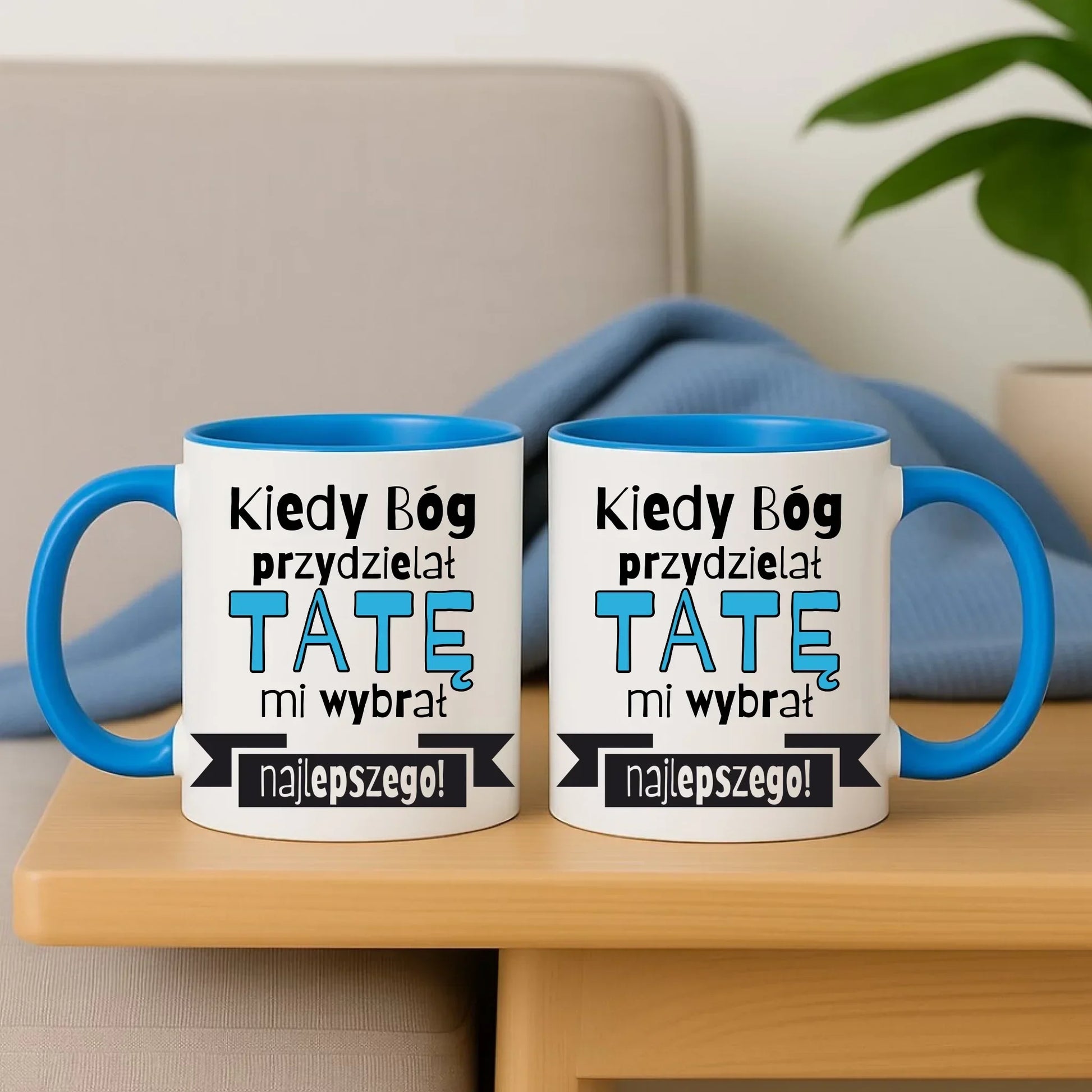 Kiedy Bóg przydzielał tatę mi wybrał najlepszego | Kubek dla taty DT16 - StoryCups.pl