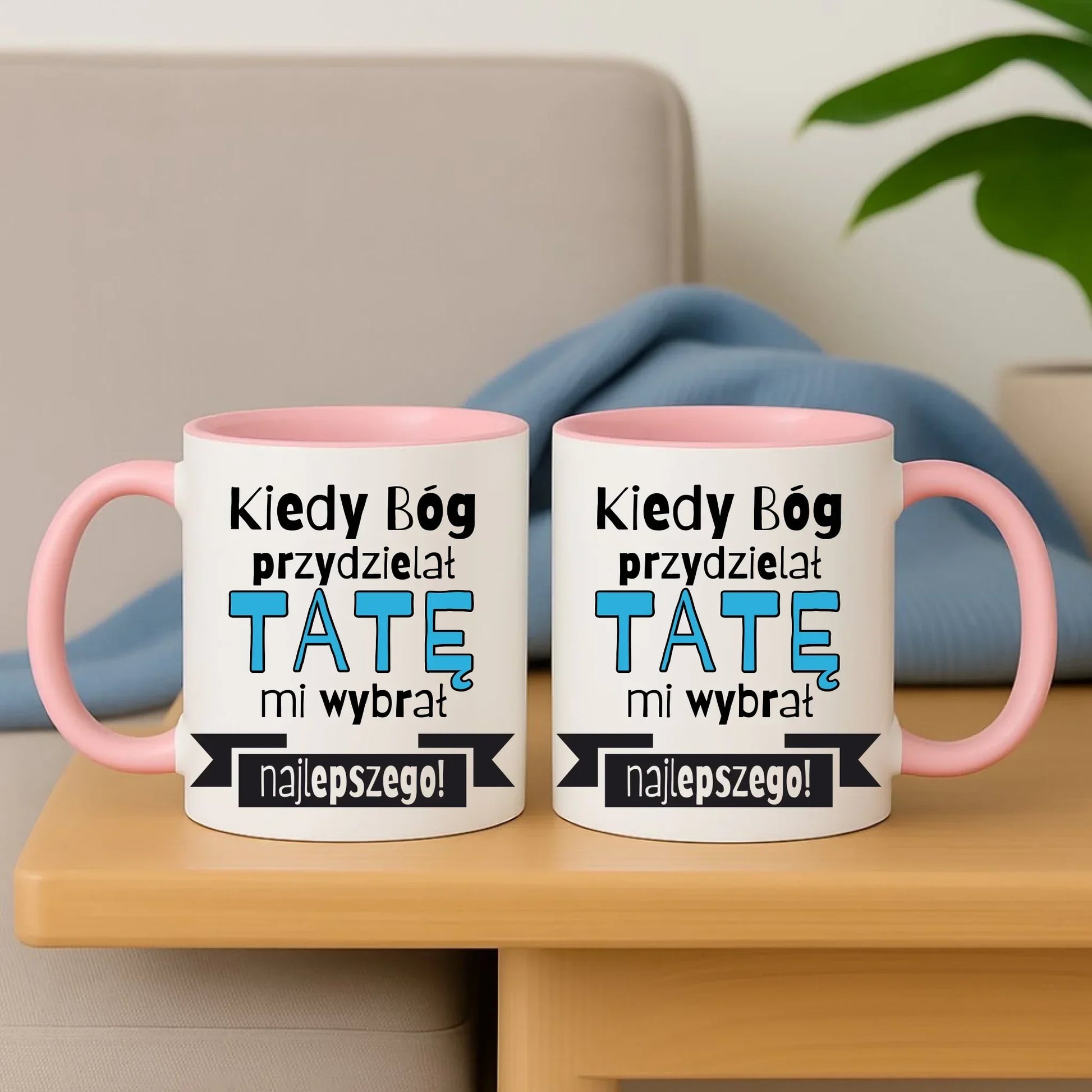 Kiedy Bóg przydzielał tatę mi wybrał najlepszego | Kubek dla taty DT16 - StoryCups.pl