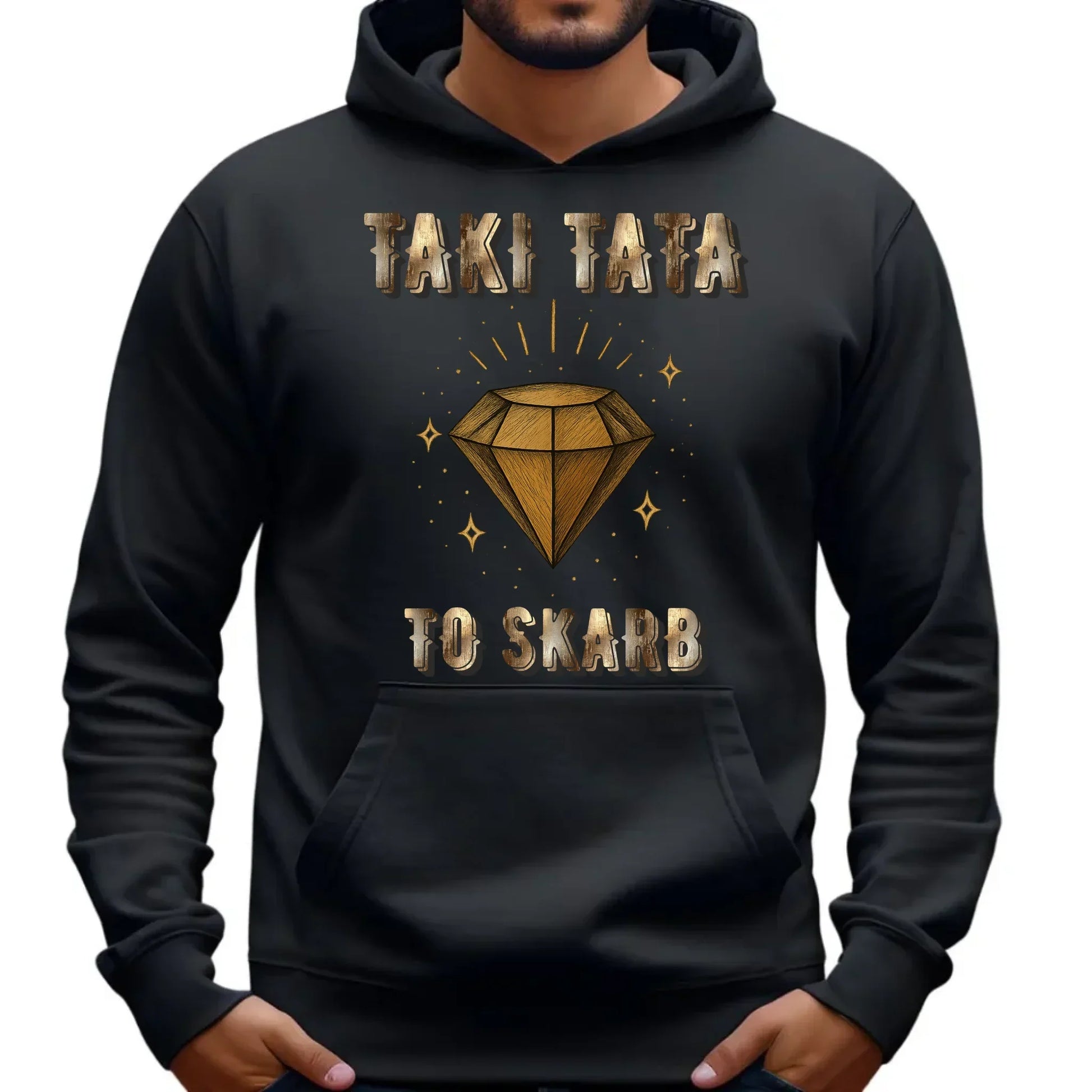 Taki tata to skarb | Bluza męska z kapturem dla taty DT17 - StoryCups.pl