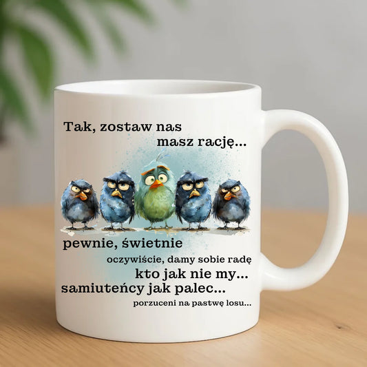 Kubek z nadrukiem prezent na odejście z pracy POŻEGNANIE AWANS