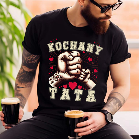 Personalizowana koszulka dla taty – T-shirt z nadrukiem prezent dla taty na Dzień Ojca, urodziny