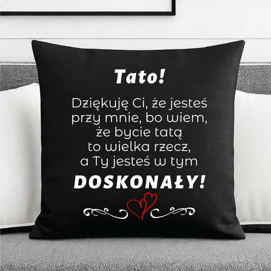 Prezent dla taty, na święta, na Dzień Ojca, urodziny - duża poduszka dekoracyjna