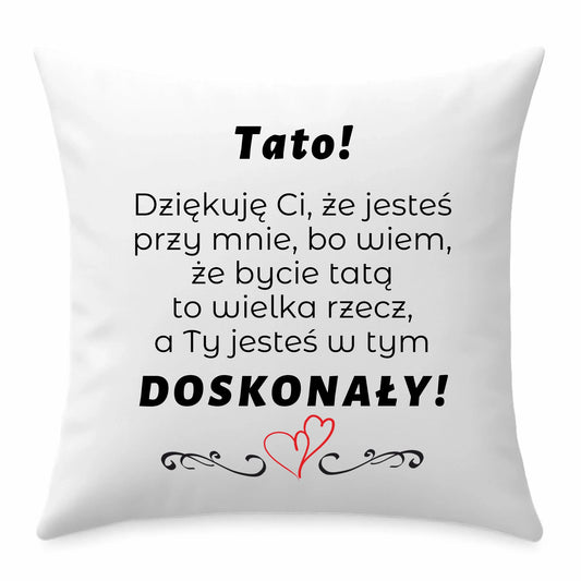Prezent dla taty poduszka z nadrukiem Dzień Ojca Święta urodziny