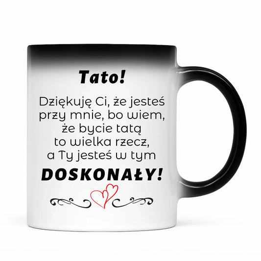Magiczny kubek dla taty prezent na Dzień Ojca urodziny imieniny