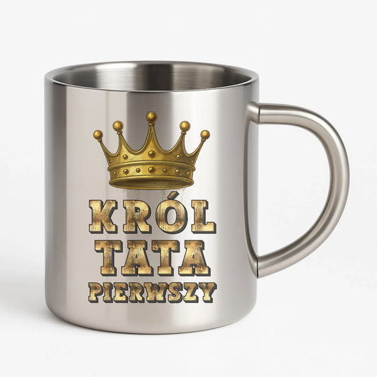 Metalowy kubek dla taty na prezent Dzień Ojca Urodziny Święta